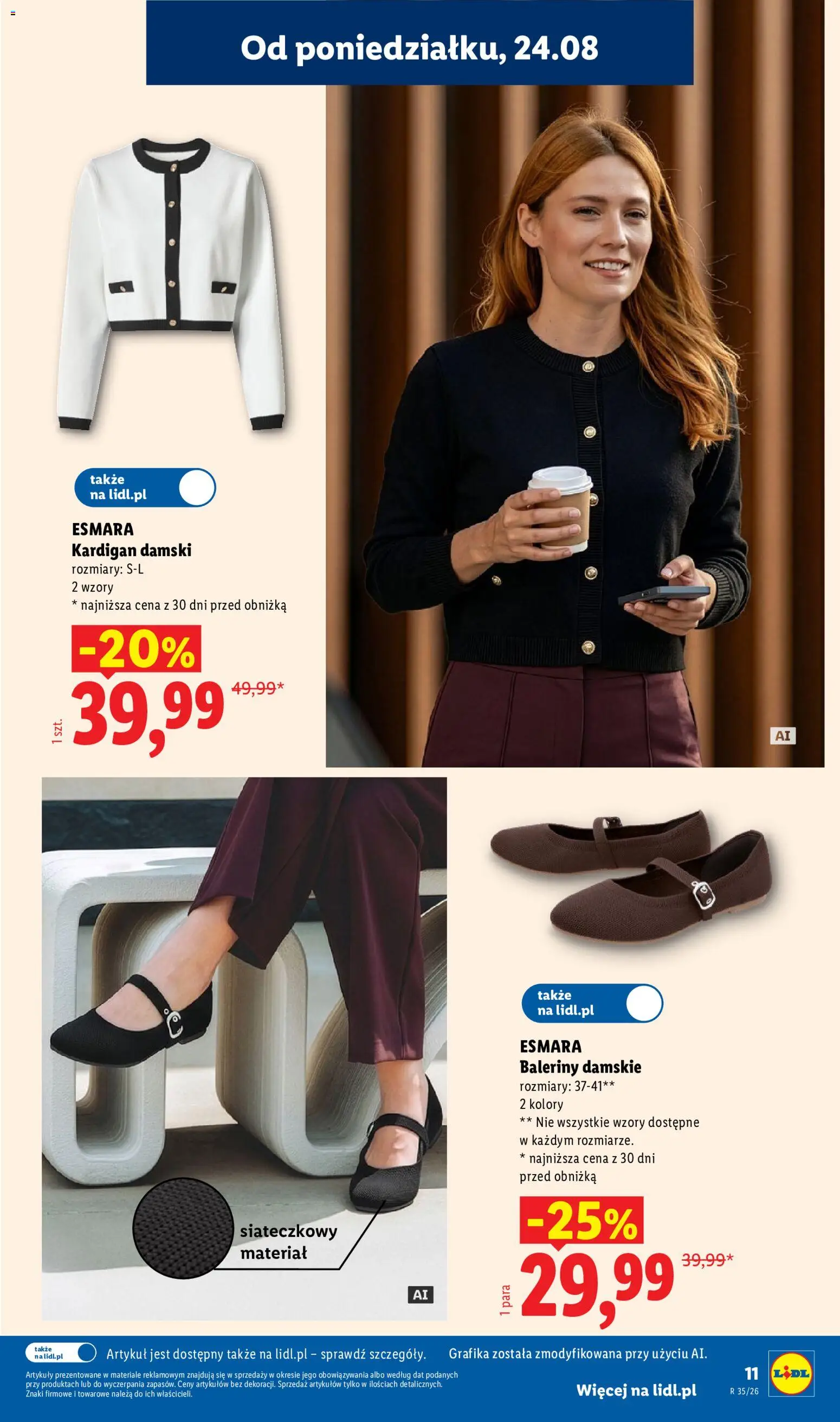 Lidl Polsko katalog od 24.08.2026 | Strana: 11 | Produkty: Baleríny