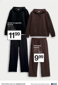 Zeeman - Prévisualisation de Zeeman catalogue valide à partir de 22/08/2026 | Page: 7 | Produits: Sweat à capuche femme, Sweat à capuche, Pantalon