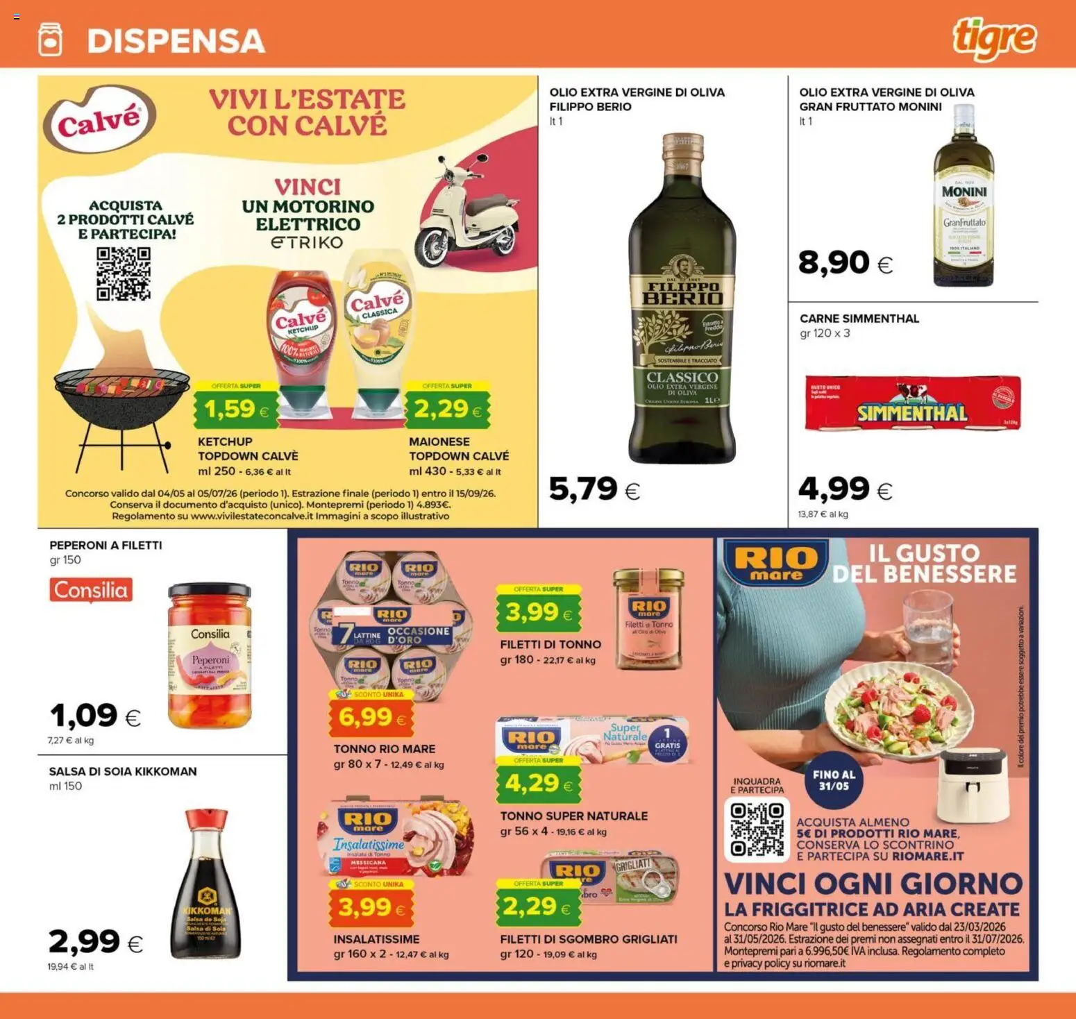 Volantino Tigre del 20.05.2026 | Pagina: 15 | Prodotti: Ketchup, Salsa, Friggitrice, Sgombro