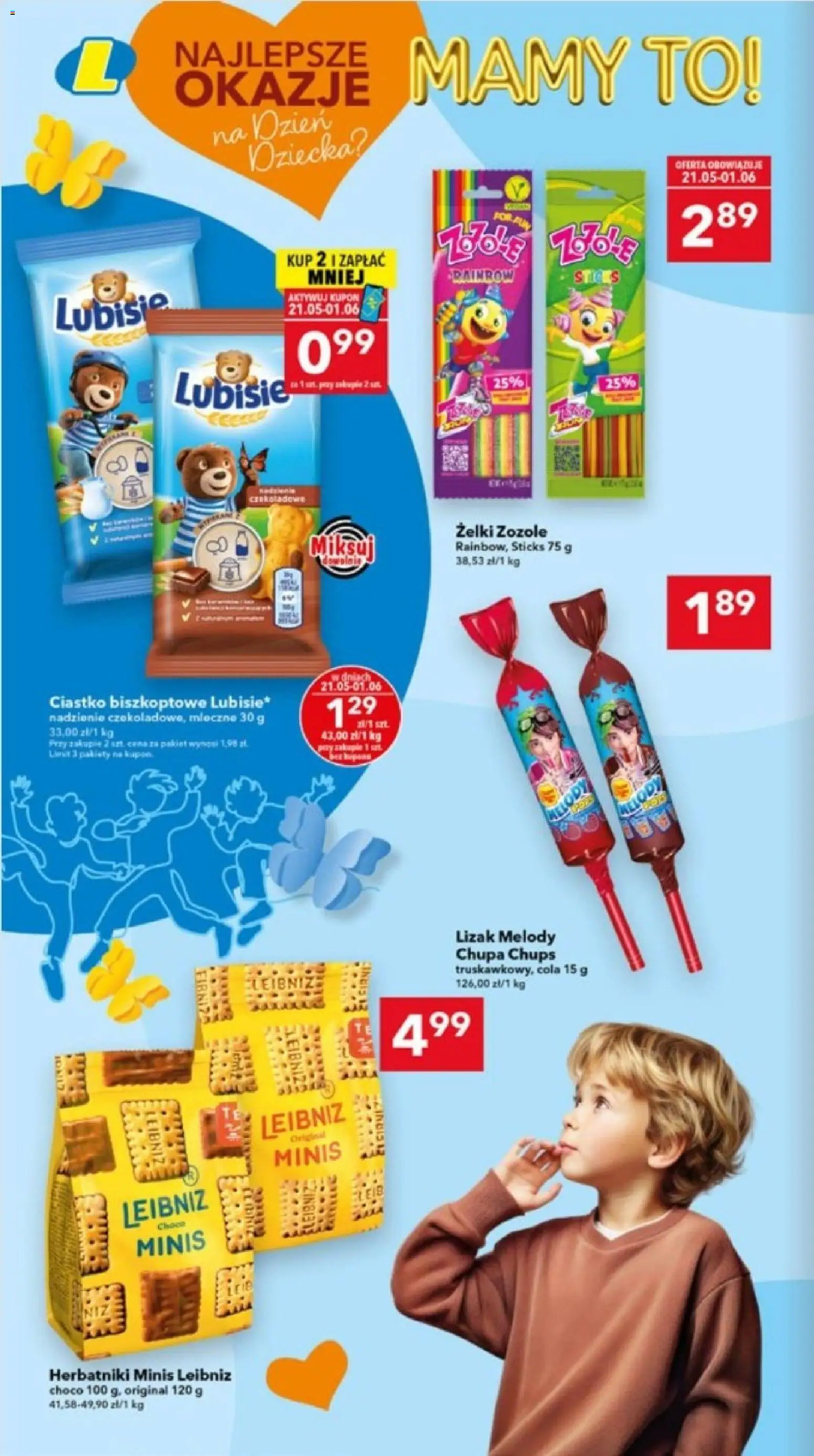 Lewiatan gazetka - Lublin od 21.05.2026 | Strona: 4 | Produkty: Herbatniki, Żelki