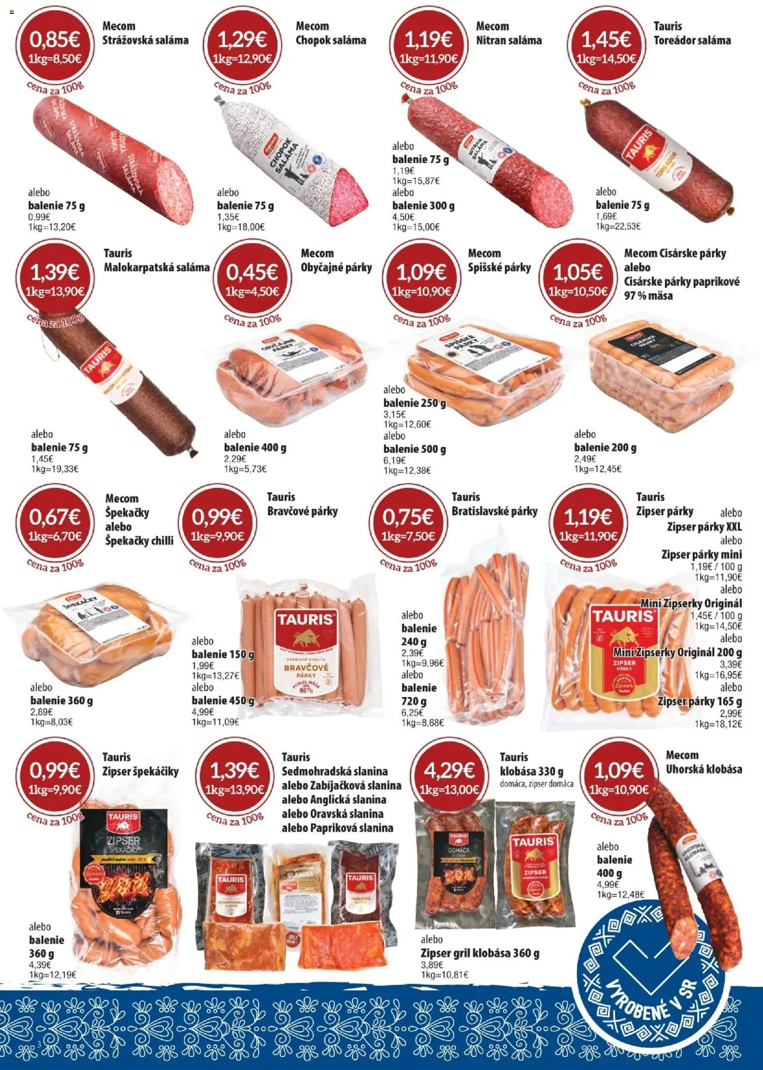 Nové CBA Komfos akcie – leták je platný od 04.06.2026 | Strana: 3 | Produkty: Gril, Klobása, Chilli