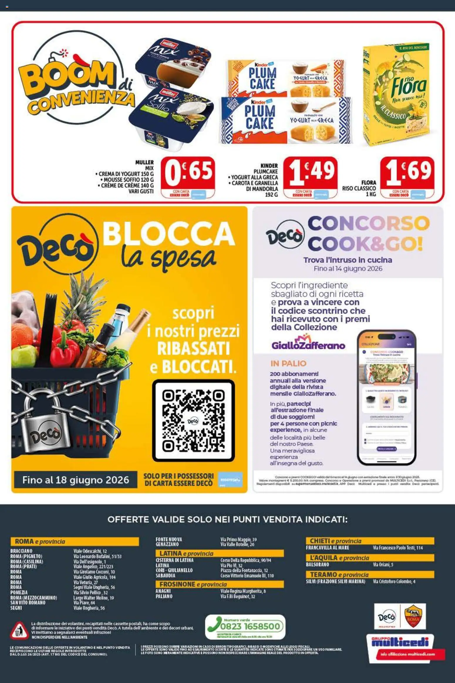 Volantino Decò del 20.05.2026 | Pagina: 12 | Prodotti: Crema, Cucine, Carota, Plumcake