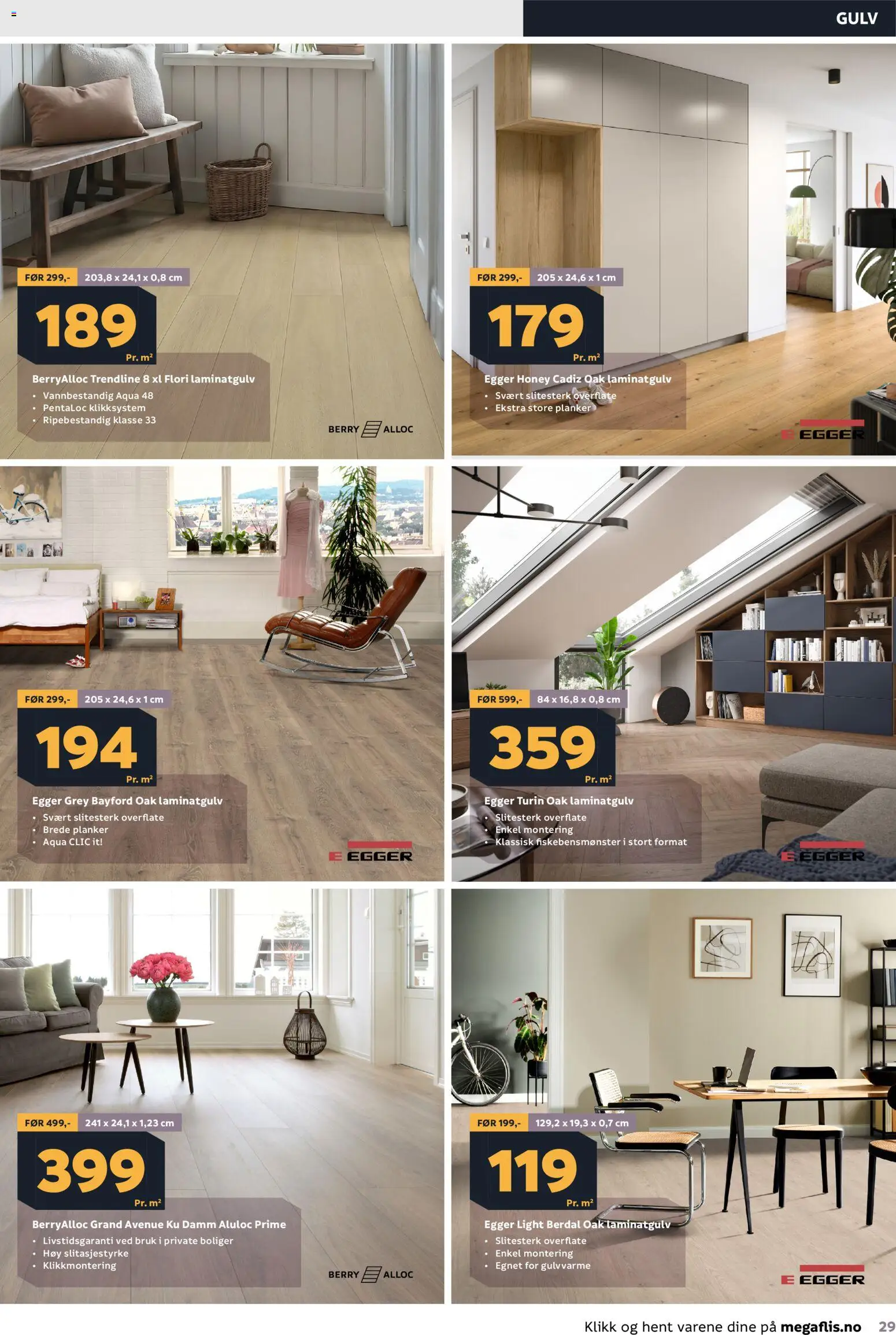 {H1} | Side: 29 | Produkter: Laminatgulv, Ved, 1, Gulv