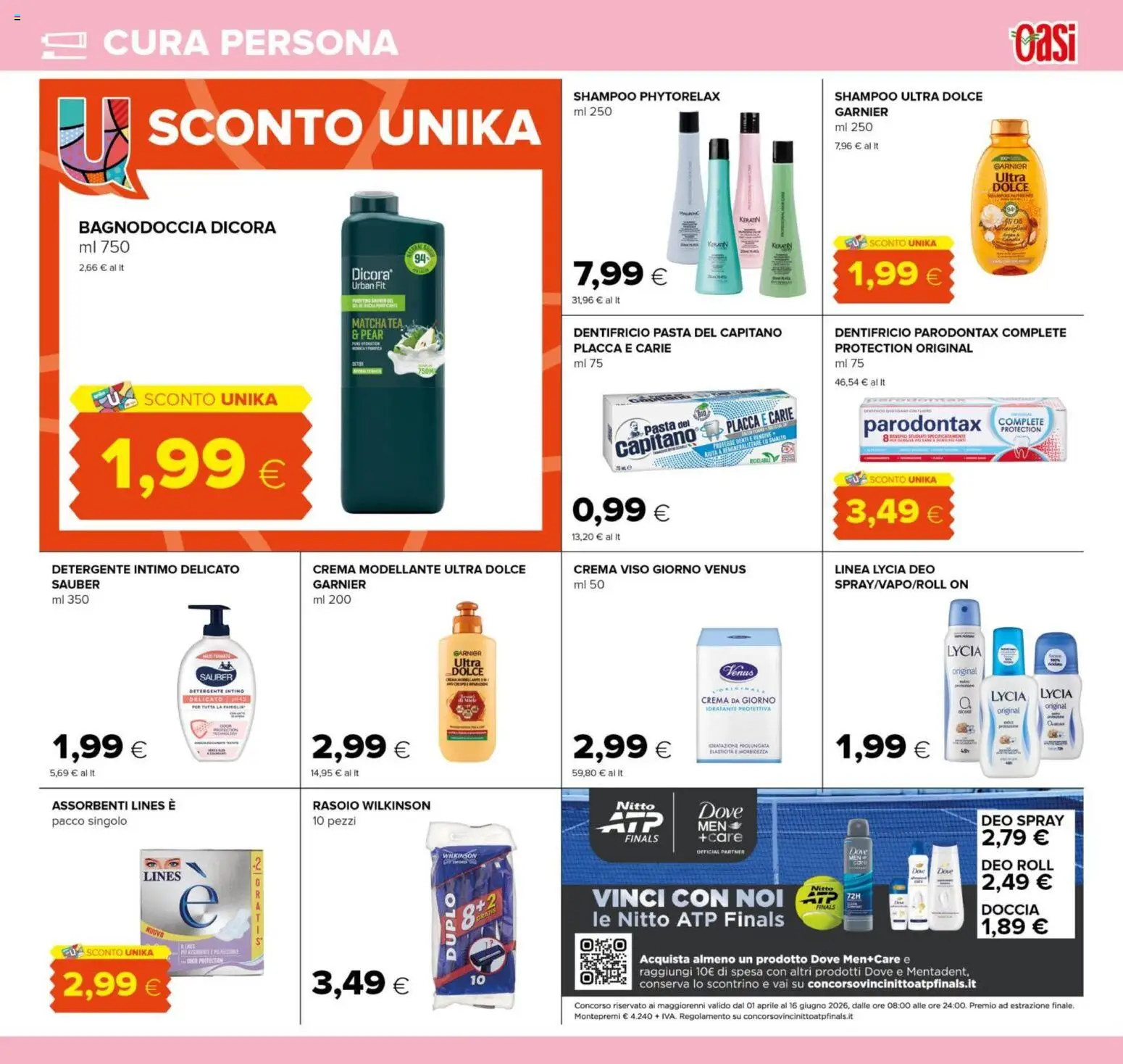 Volantino Oasi del 21.05.2026 | Pagina: 27 | Prodotti: Shampoo, Rasoio, Intimo, Pasta