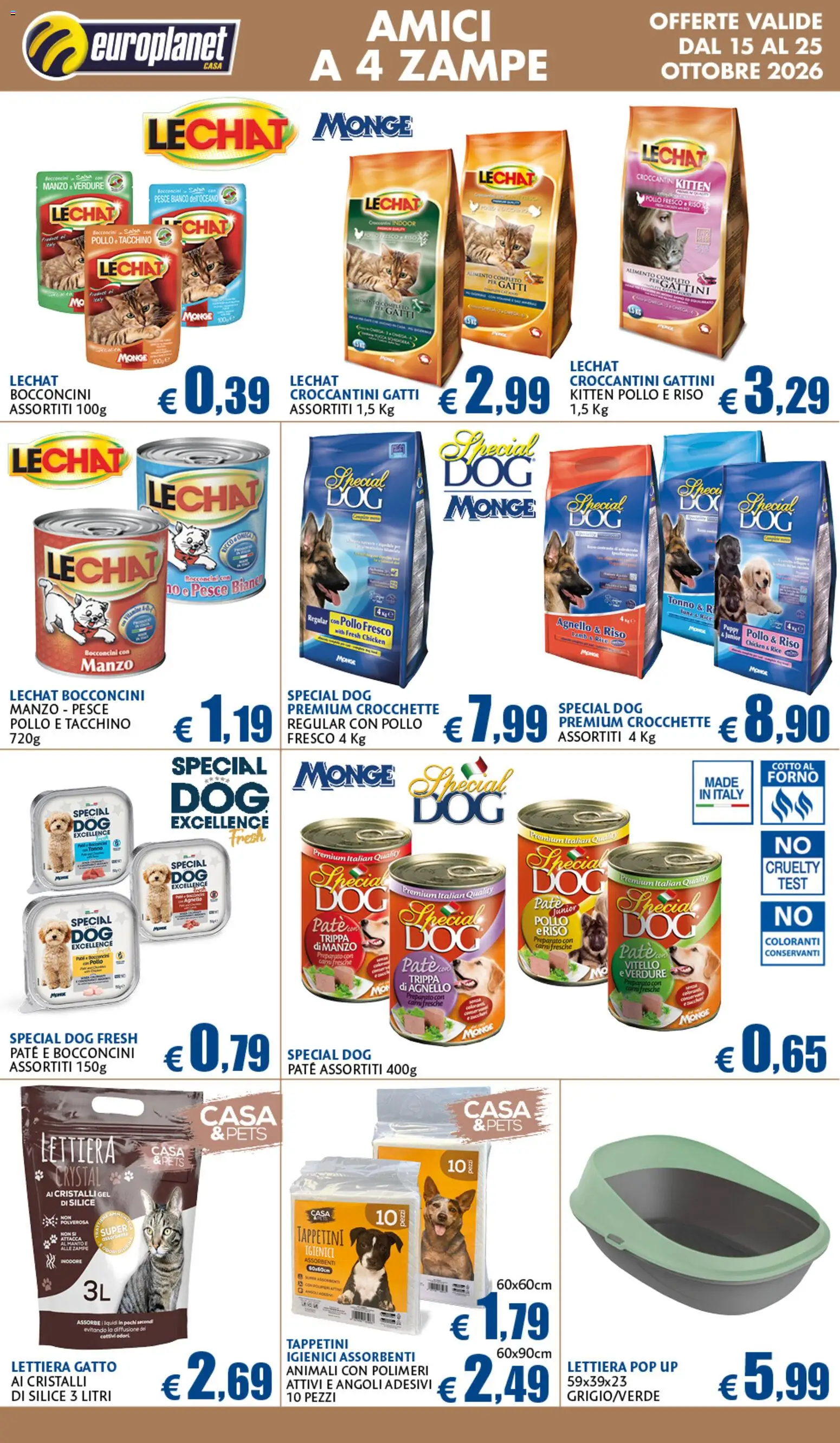 Volantino Europlanet Casa del 15/10/2026 | Pagina: 14 | Prodotti: Paté, Tacchino, Vitello, Agnello