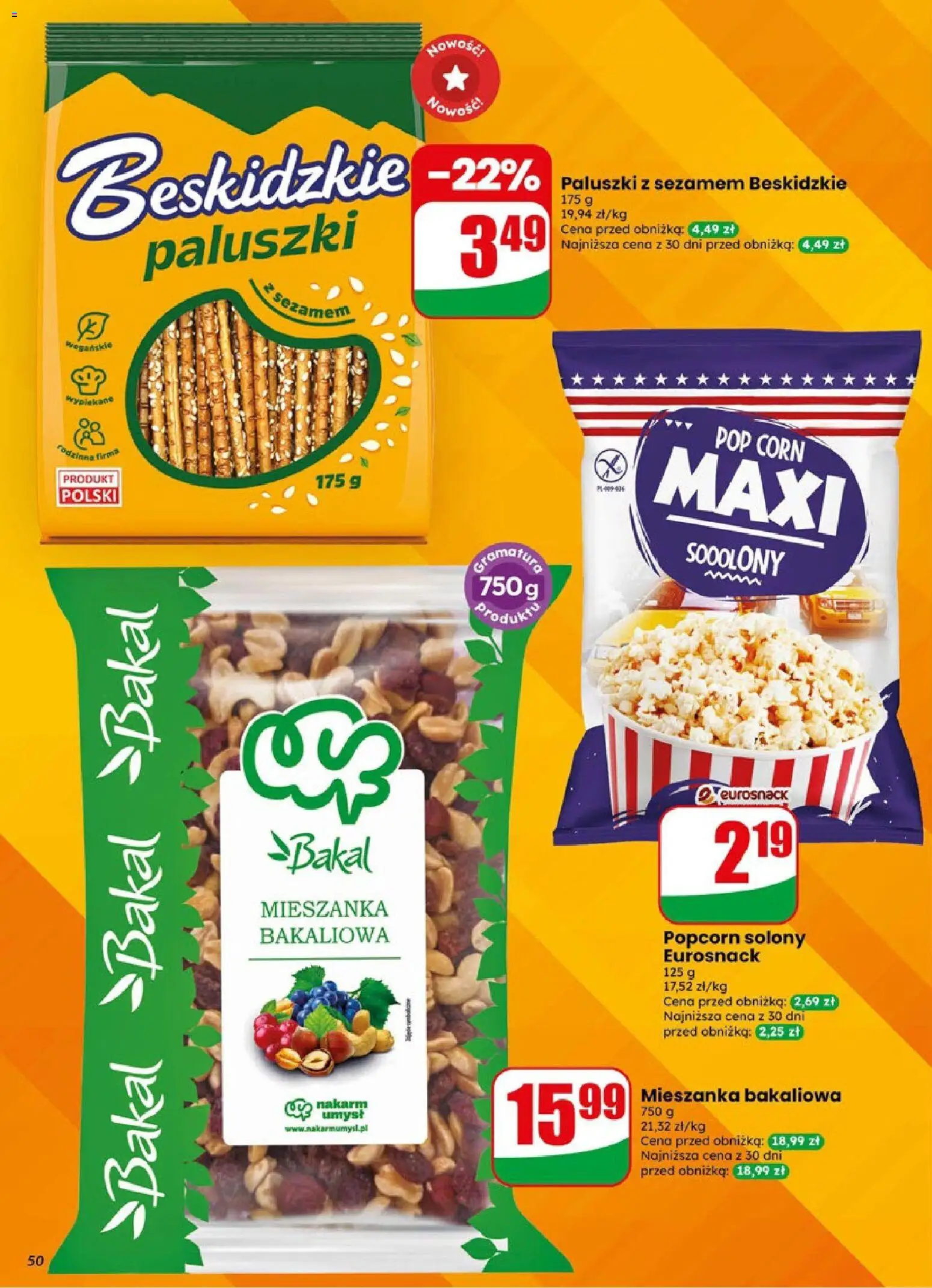 Dino gazetka od 06.05.2026 | Strona: 50 | Produkty: Paluszki, Popcorn
