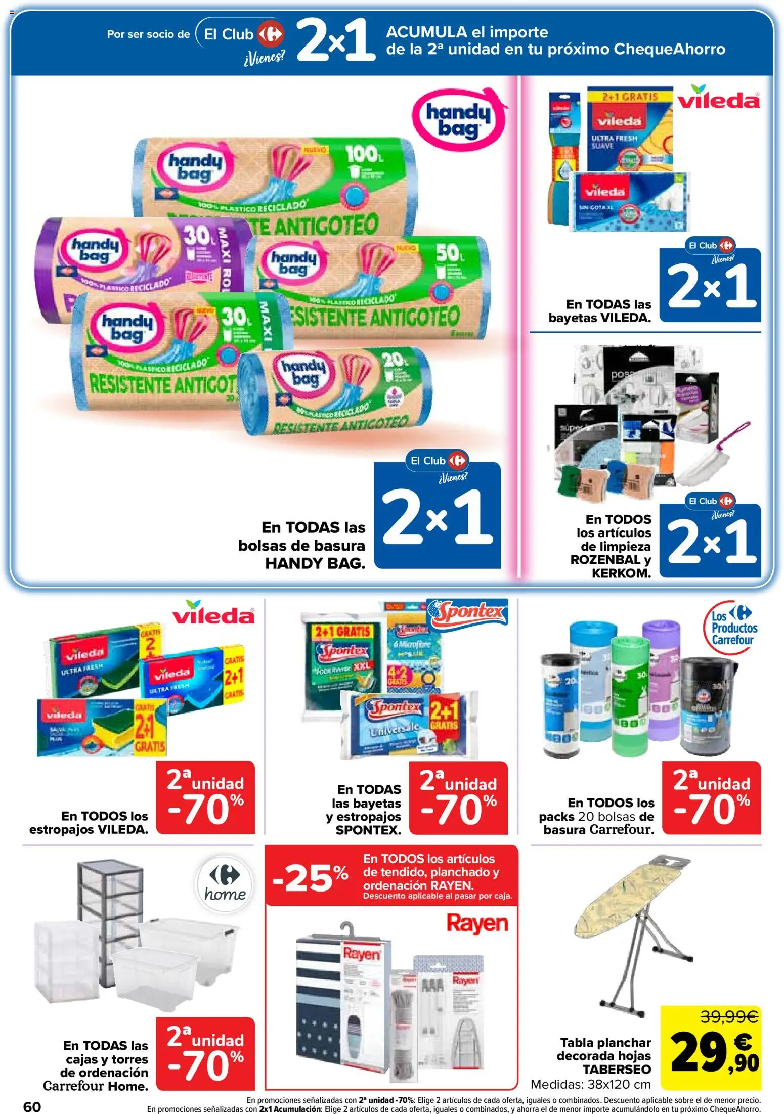 Carrefour folleto │ válido desde el 14/07/2026 | Página: 64 | Productos: Bolsas de basura, Té, Bayetas