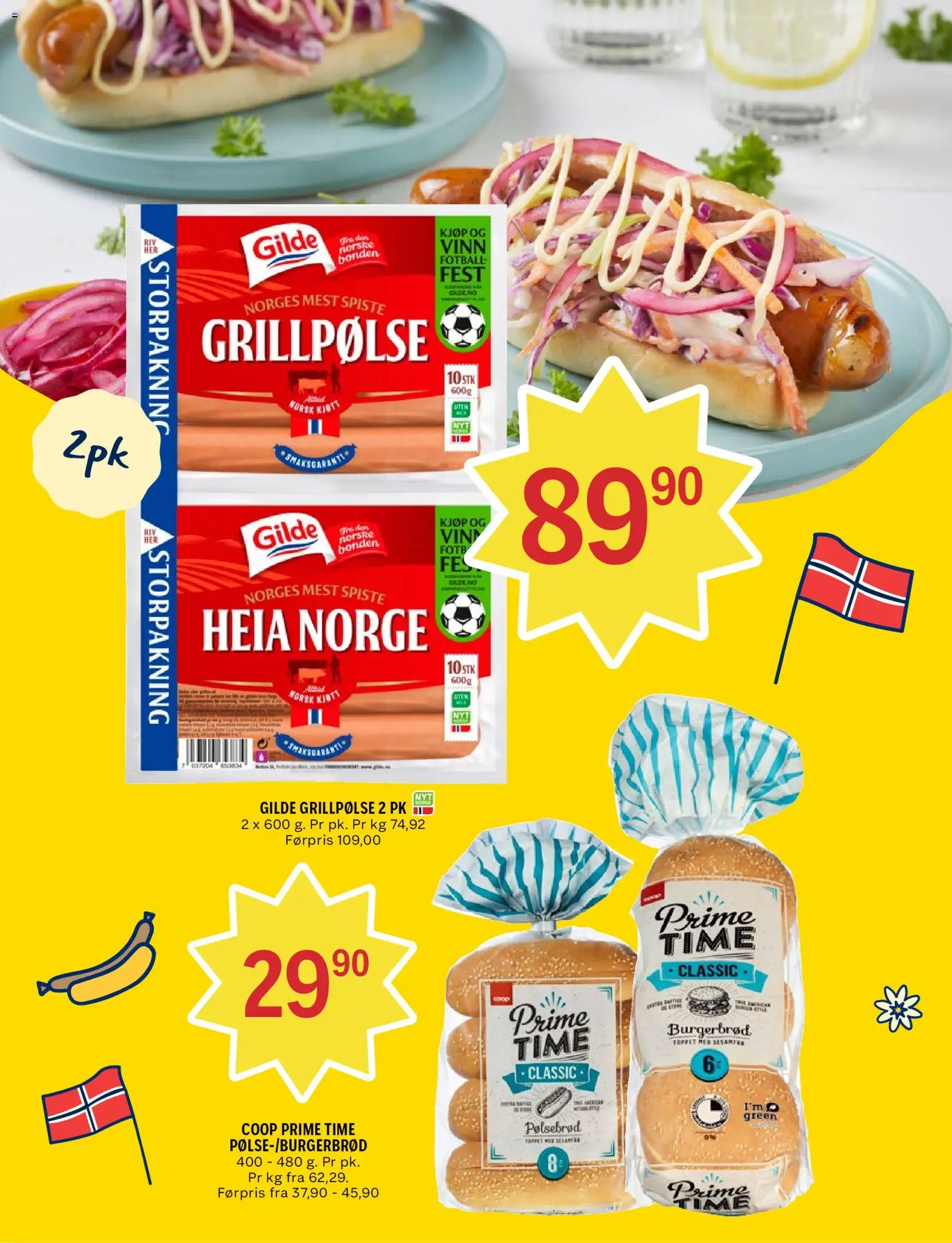 {H1} | Side: 6 | Produkter: Pølsebrød, Налокітники