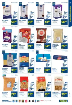 Náhled letáku Makro leták - Stabilně výhodná cena od 18.05.2026 | Strana: 39 | Produkty: Rýže arborio, Rýže, Rýže basmati, Lasagne