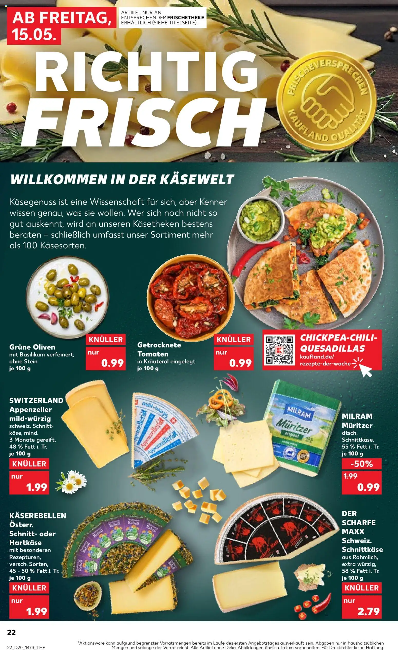 Kaufland Prospekt – gültig ab 15.05.2026 | Seite: 22 | Produkte: Tomaten, Milram