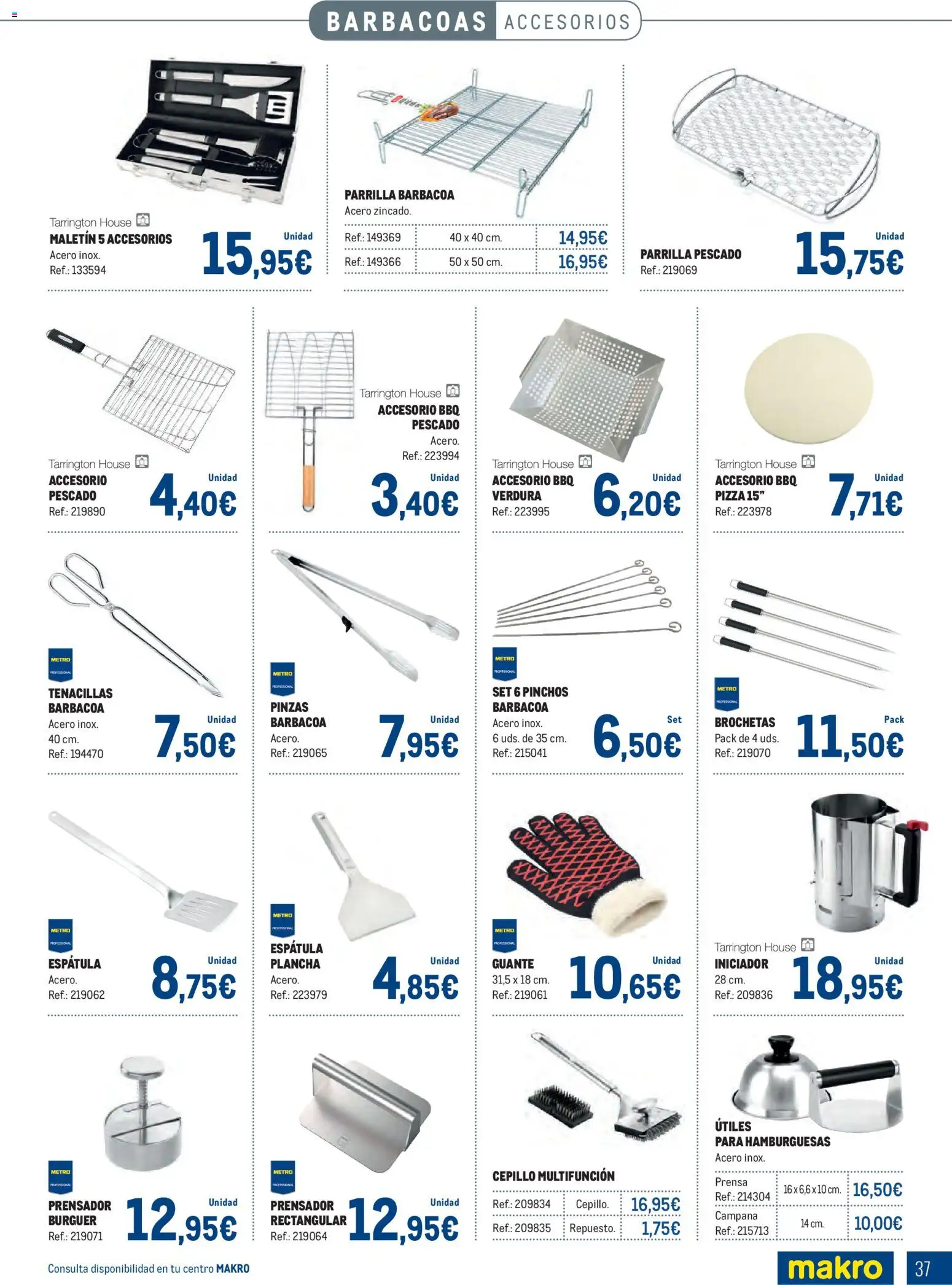 Makro - Especial Terrazas Canarias │ válido desde el 09.03.2026 | Página: 37 | Productos: Pizza, Pescado, Barbacoa, Plancha