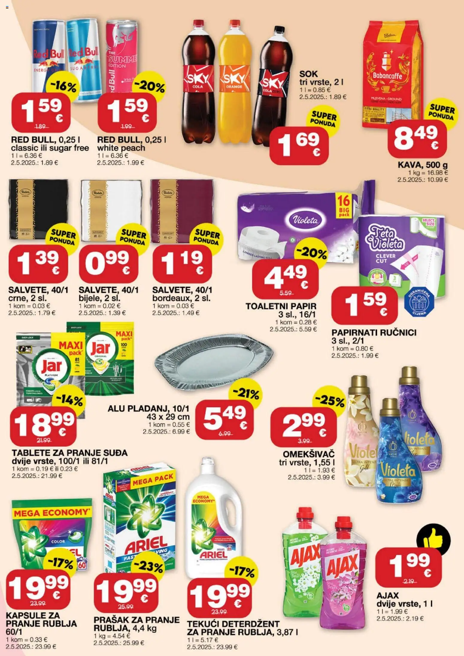Stanić Diskont katalog | vrijedi od 29.04.2026 | Stranica: 11 | Proizvodi: Deterdžent, Papirnati ručnici, Red Bull, Ariel
