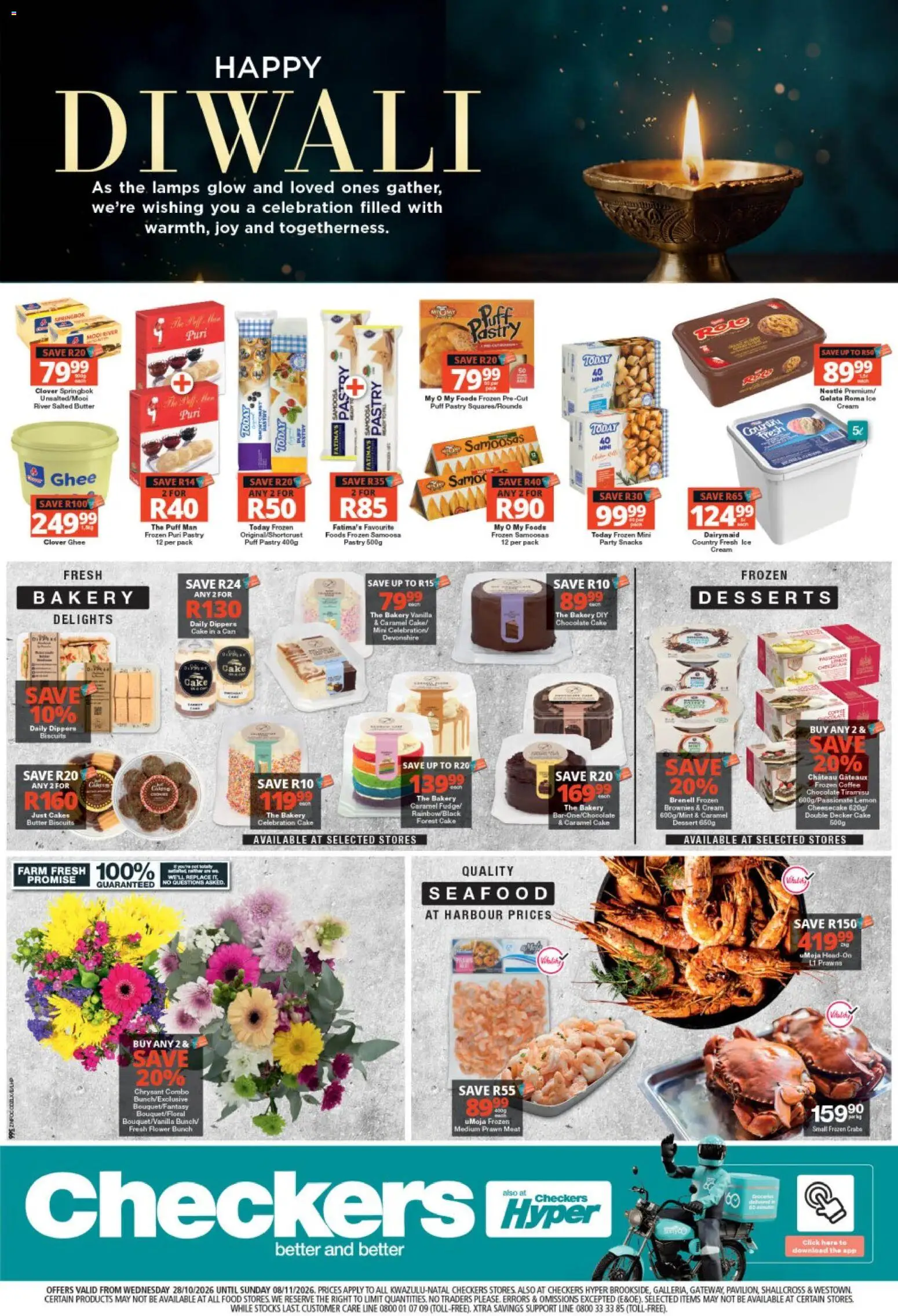 New Checkers catalogue – valid from 28/10/2026 | Page: 1 | Products: Cake, Puff pastry, Cream, Seafood