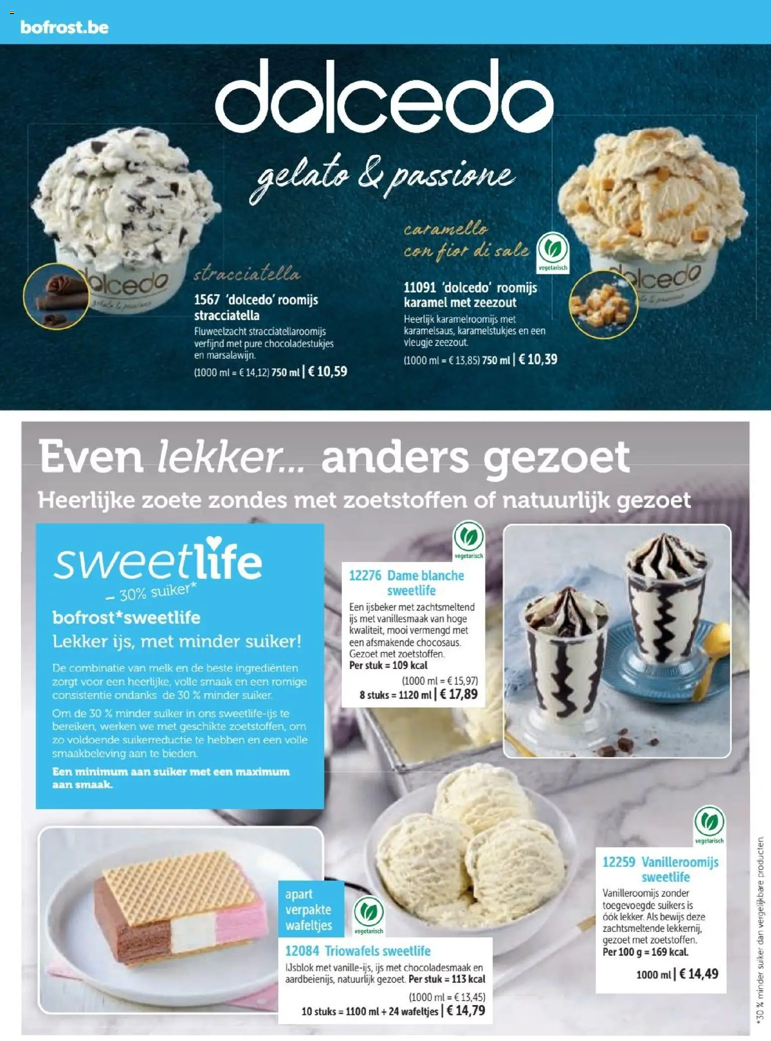 {H1} | Pagina: 24 | Producten: Gelato, Zeezout, Suiker, Zoetstoffen