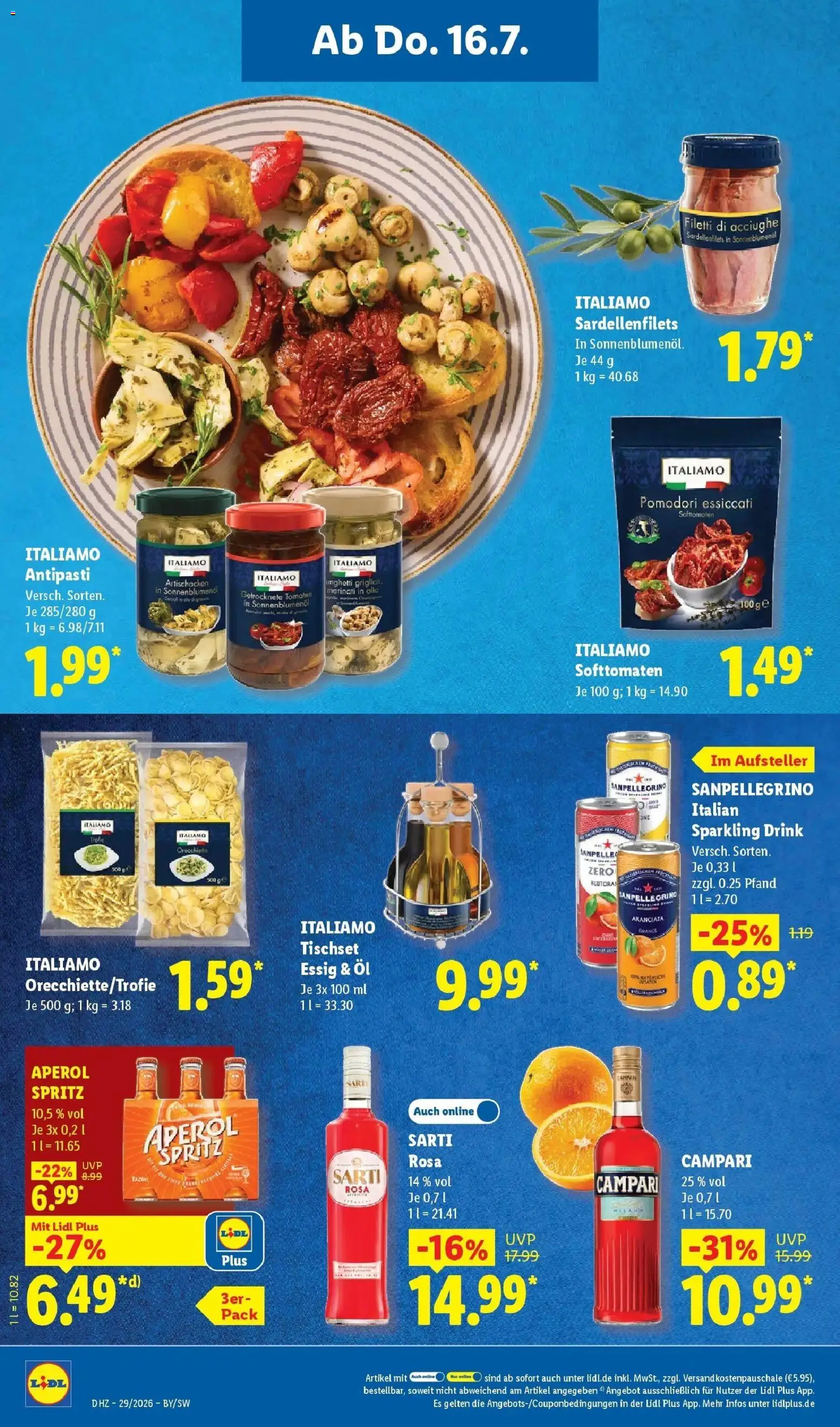 Lidl Prospekt Hof-innenstadt – gültig ab 13.07.2026 | Seite: 60 | Produkte: Öl, Essig, Sonnenblumenol, Tomaten