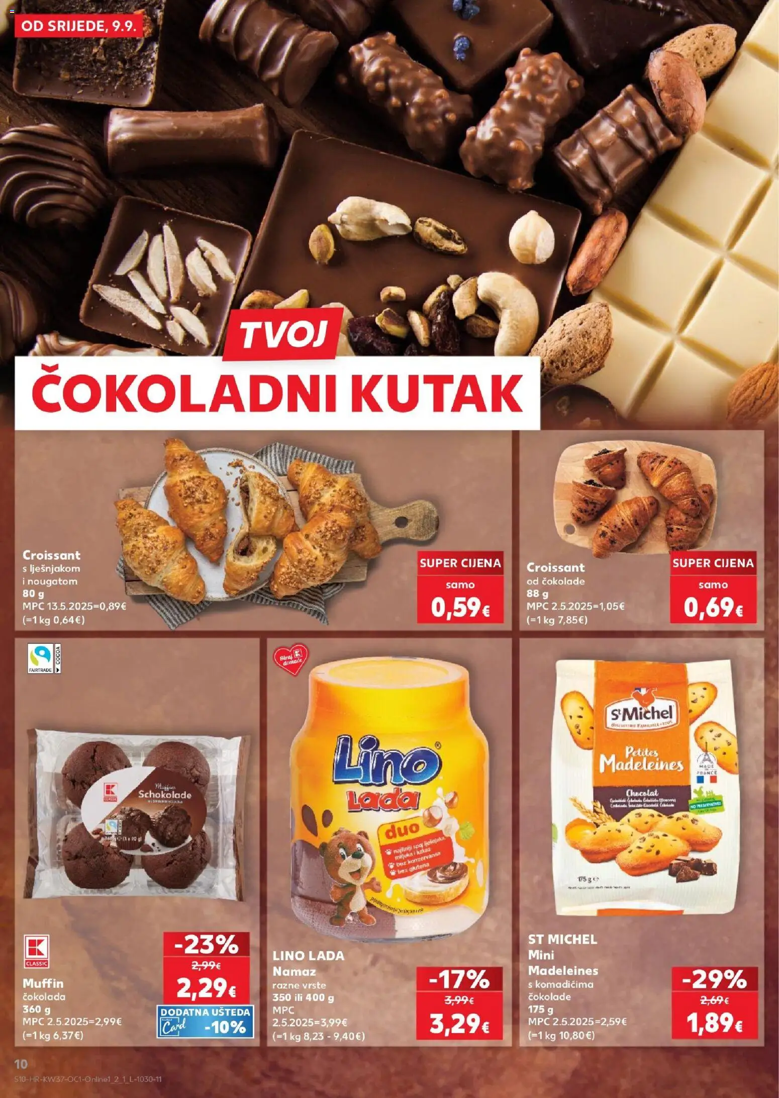 Kaufland katalog | vrijedi od 09.09.2026 | Stranica: 10 | Proizvodi: Lino Lada, Lino, Madeleines, Namaz