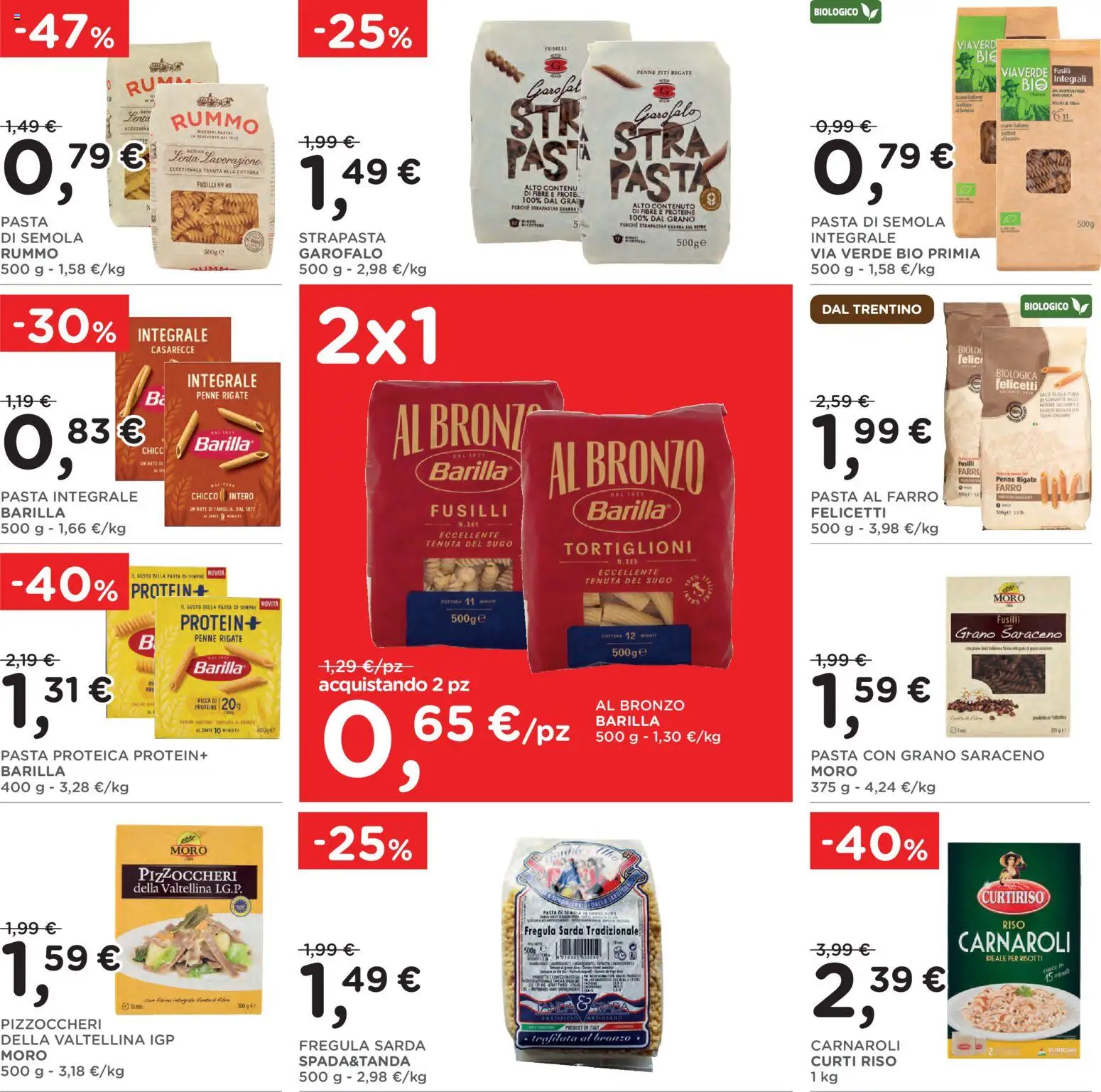 Volantino Poli del 22.04.2026 | Pagina: 18 | Prodotti: Riso, Fusilli, Sugo, Penne