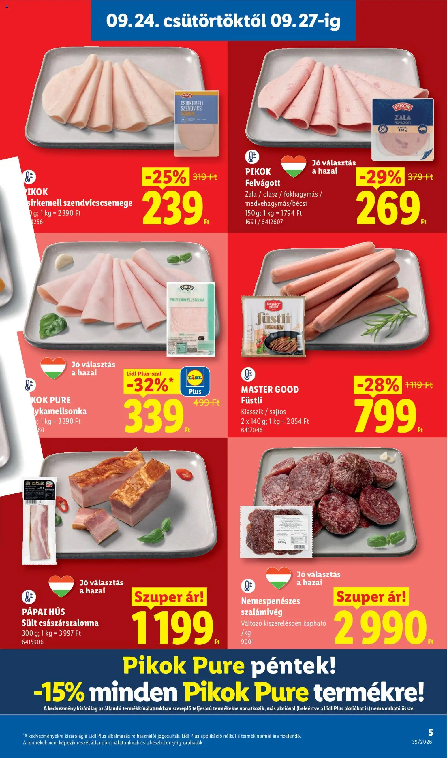Lidl akciós ujság - amely érvényes a következő dátumtól: 2026.09.24. | Oldal: 5