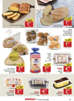 Konzum Katalog - Pregled kataloga iz trgovine Konzum, vrijedi od 23.09.2026 | Stranica: 29 | Proizvodi: Zemlja, Focaccia, Kruh, Pecivo