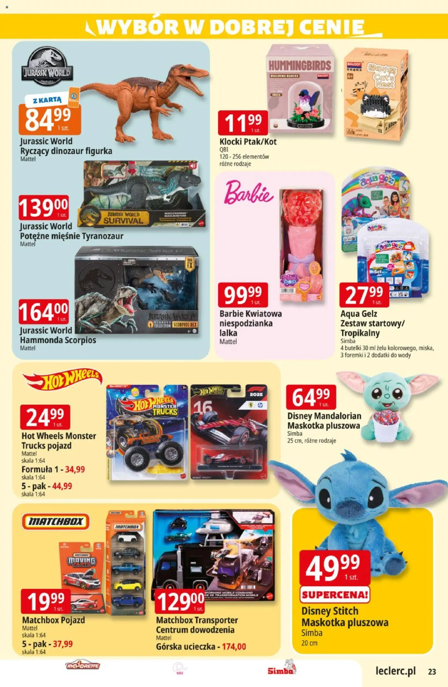 E.Leclerc gazetka od 06.10.2026 | Strona: 23 | Produkty: Karta, Hot wheels, Lalka, Barbie