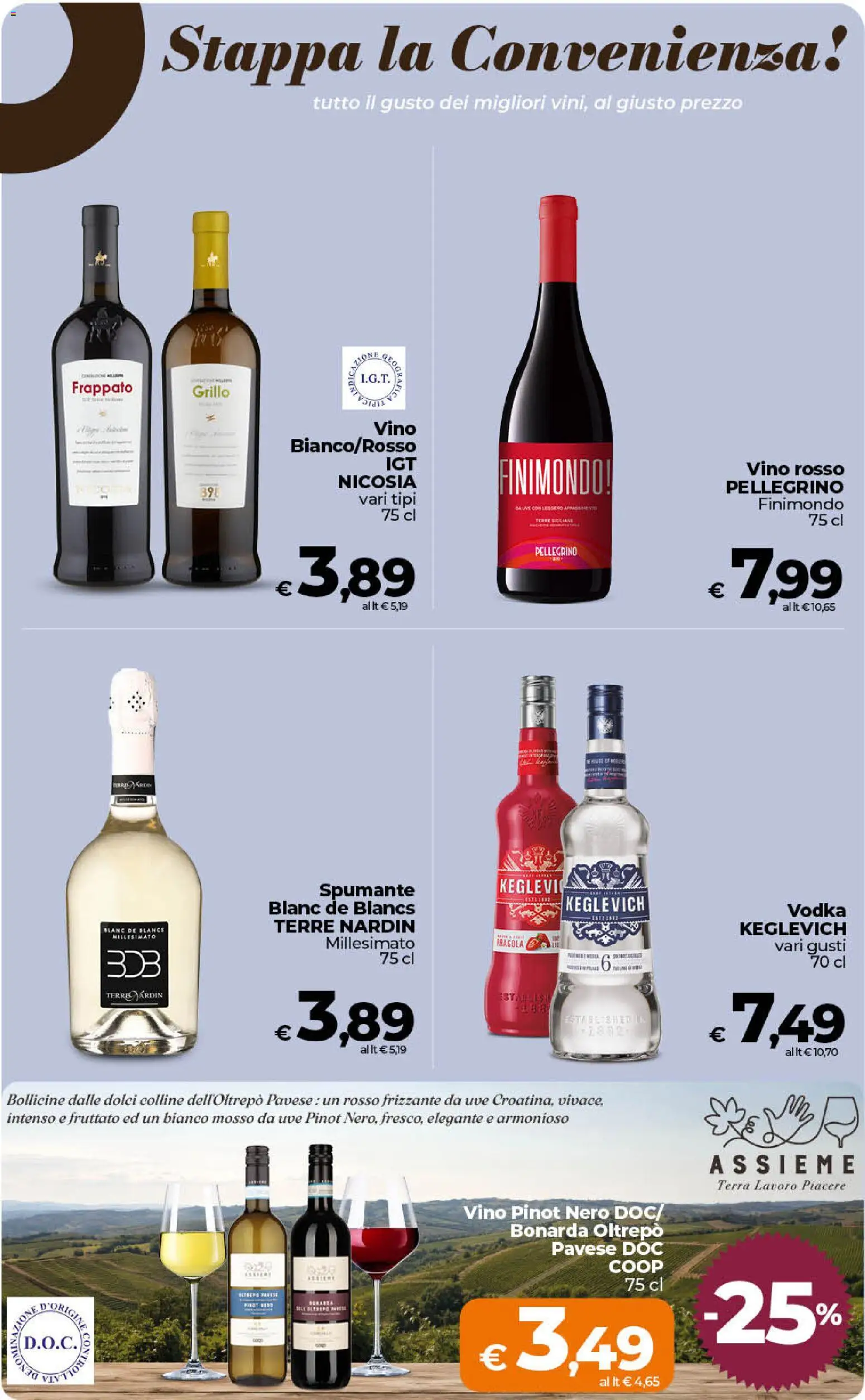 Volantino Ipercoop del 21/08/2026 | Pagina: 41 | Prodotti: Vodka, Vino, Spumante, Terra
