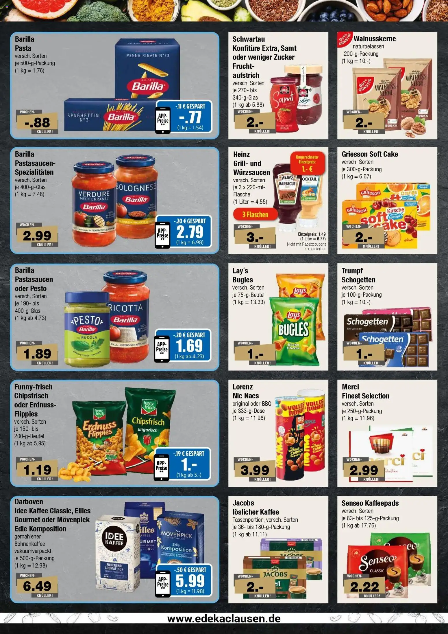 Edeka Prospekt Hamburg (ab 24.08.2026) » Angebote Online | Seite: 6 | Produkte: Senseo, Barilla, Schogetten, Löslicher Kaffee