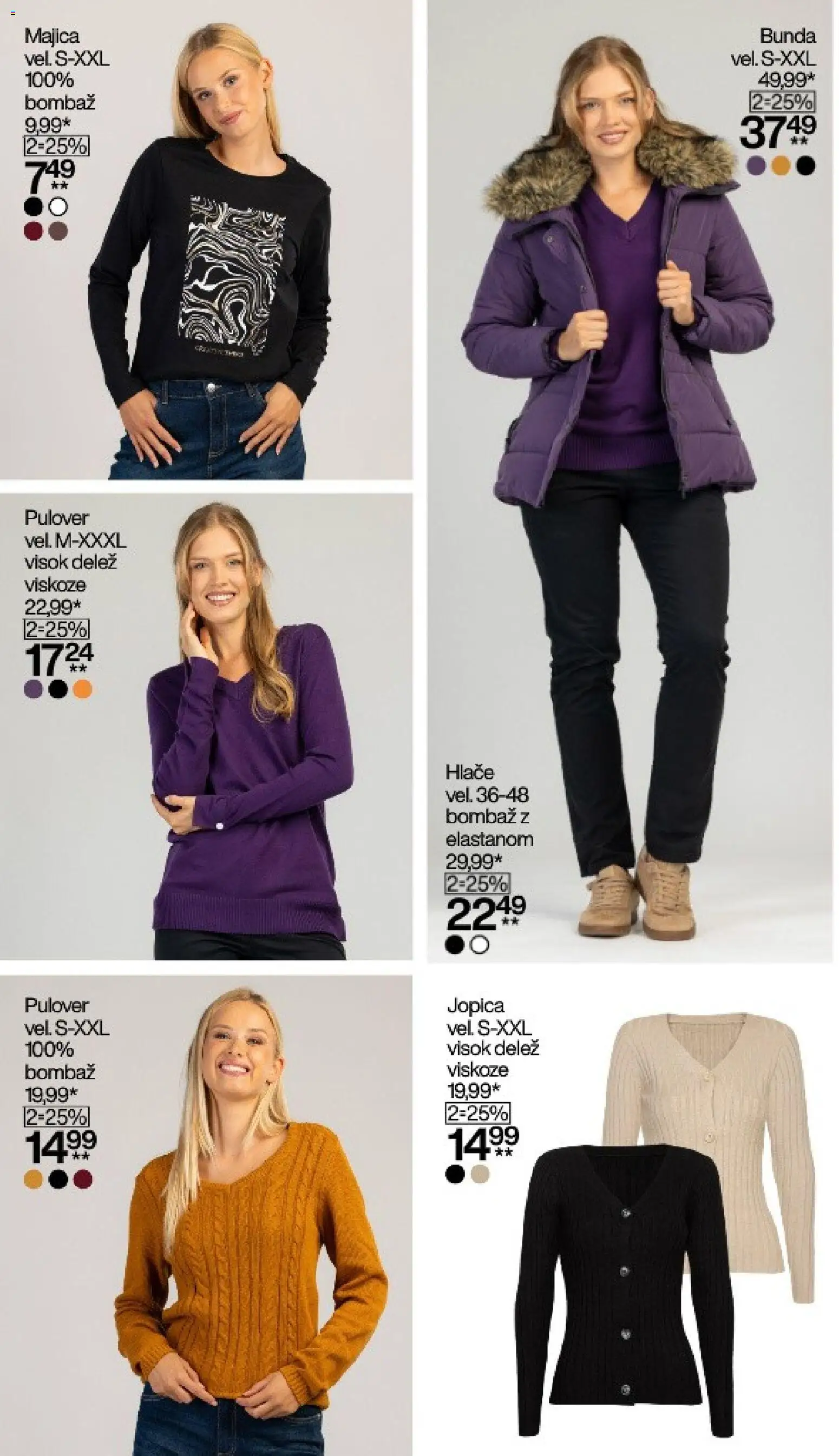 Novi Mana katalog ponudbe – veljaven od 12.10.2026 | Stran: 4 | Izdelki: Majica, Jopica, Pulover, Hlace