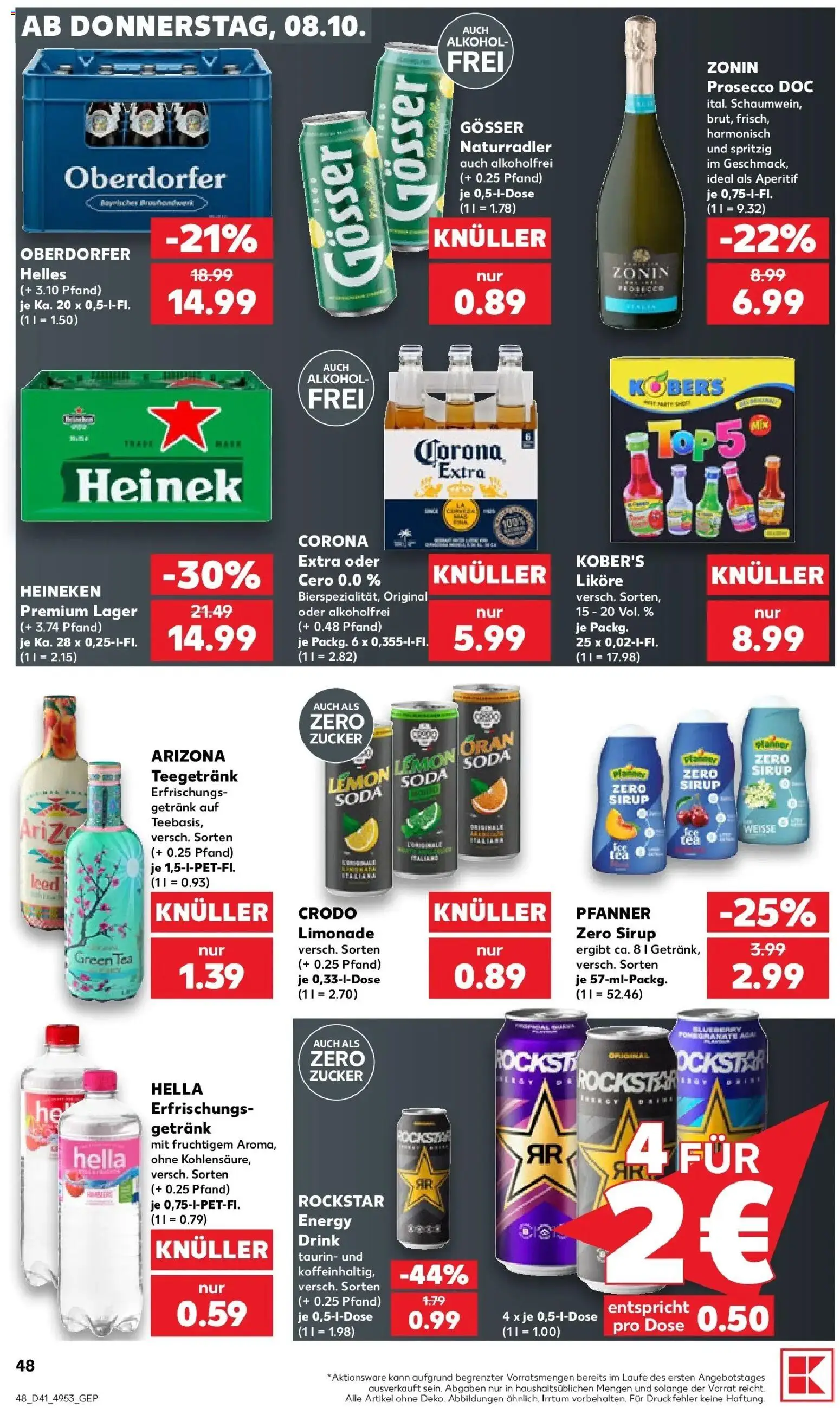 Prospekt Kaufland ab 05.10.2026 » Angebote Online zum Blättern | Seite: 58 | Produkte: Limonade, Sirup, Alkohol, Hella
