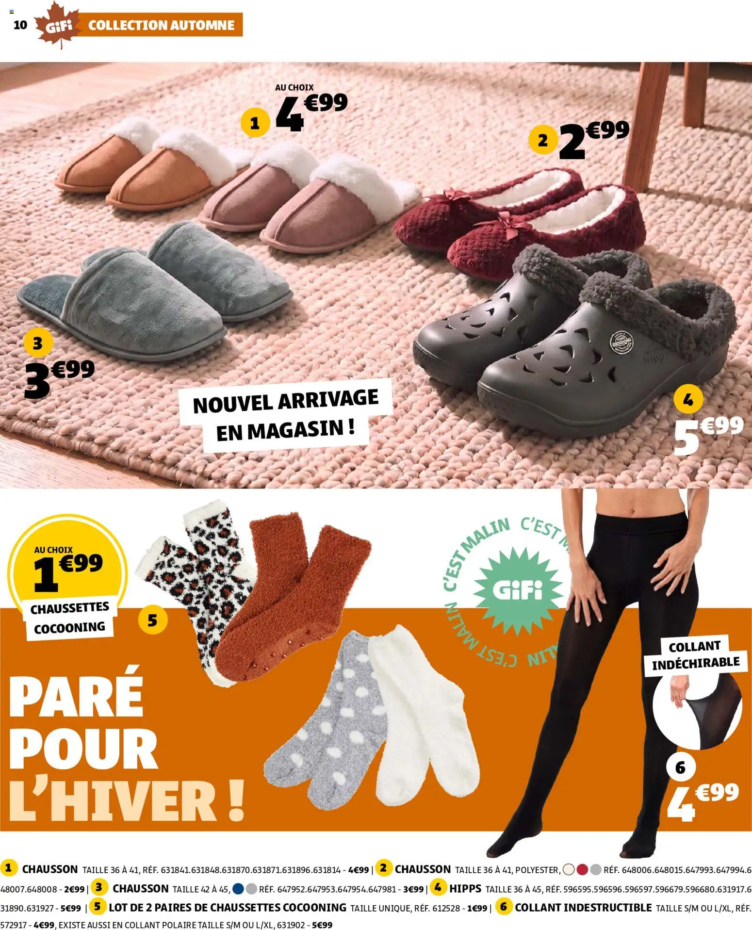 {H1} | Page: 10 | Produits: Collant, Chaussettes