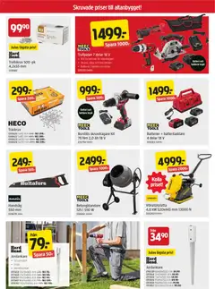 Jula erbjudanden - Förhandsvisning av reklamblad från butik Jula aktuell från 23.04.2026 | Sida: 3 | Produkter: Batterier, Skruvdragare, Laddare, Väska