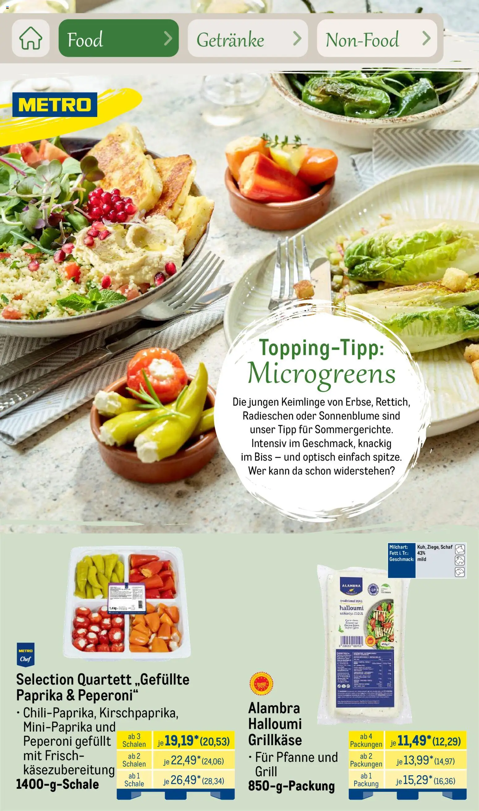 Metro Saisonkatalog Outdoor Dining – gültig ab 01.06.2026 | Seite: 16 | Produkte: Grill, Paprika