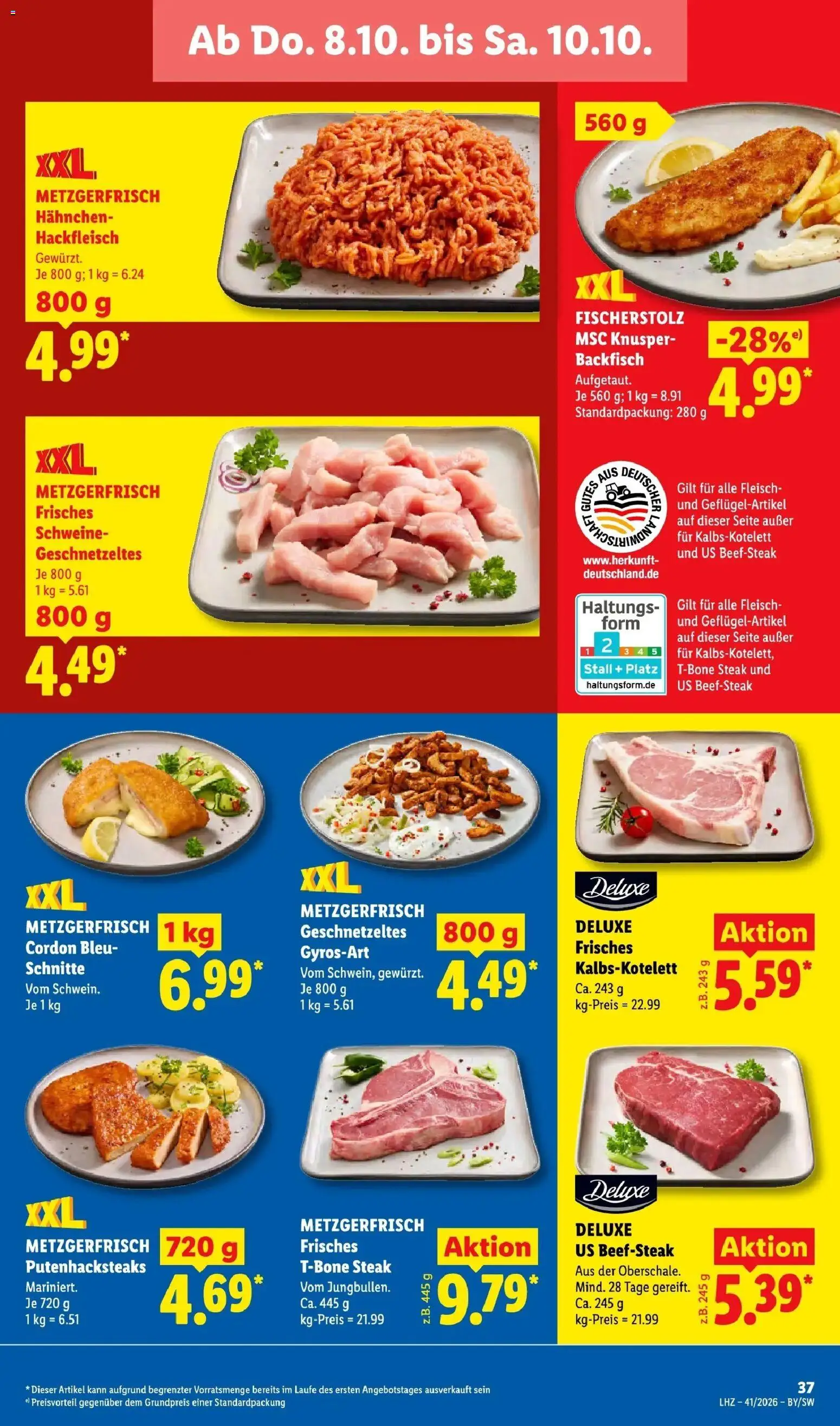 Lidl Prospekt Weikersheim (ab 05.10.2026) zum Blättern » Angebote | Seite: 59 | Produkte: Gyros, Steak, Fleisch, Hackfleisch
