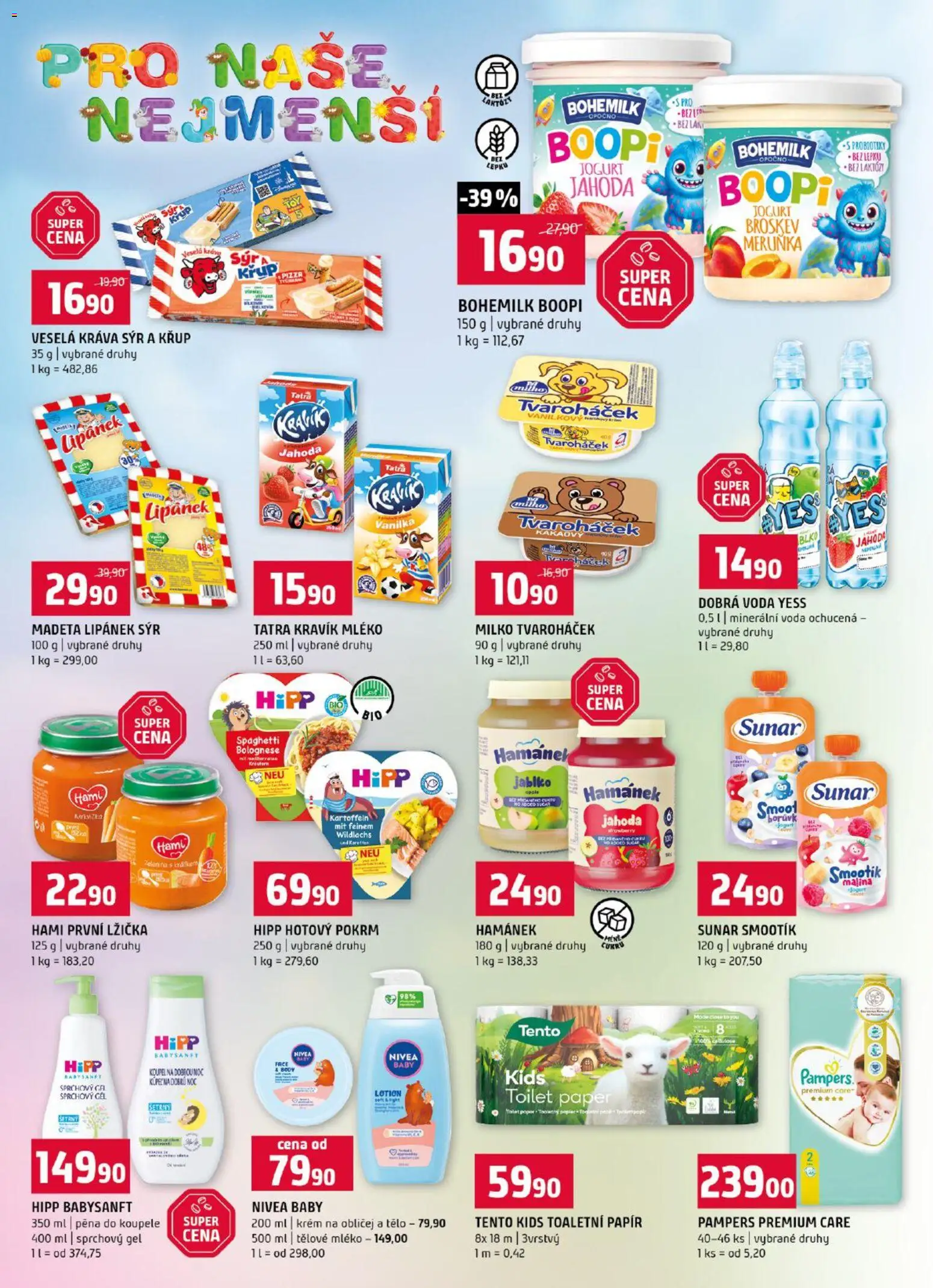Terno leták od 23.09.2026 | Strana: 19 | Produkty: Sprchový gel, Lžička, Tvaroháček, Hipp