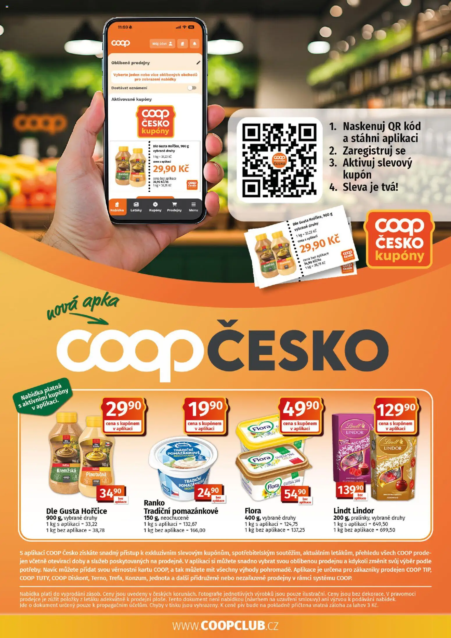 Coop leták - Tuty od 07.10.2026 | Strana: 10 | Produkty: Lindt, Hořčice, Lindt lindor, Láhev