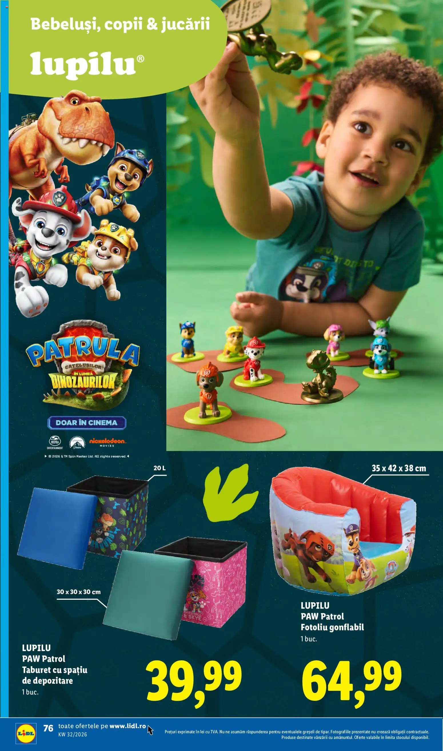 Noul catalog Lidl – valabil de la 03.08.2026 | Pagină: 76 | Produse: Fotoliu, Taburet, Depozitare