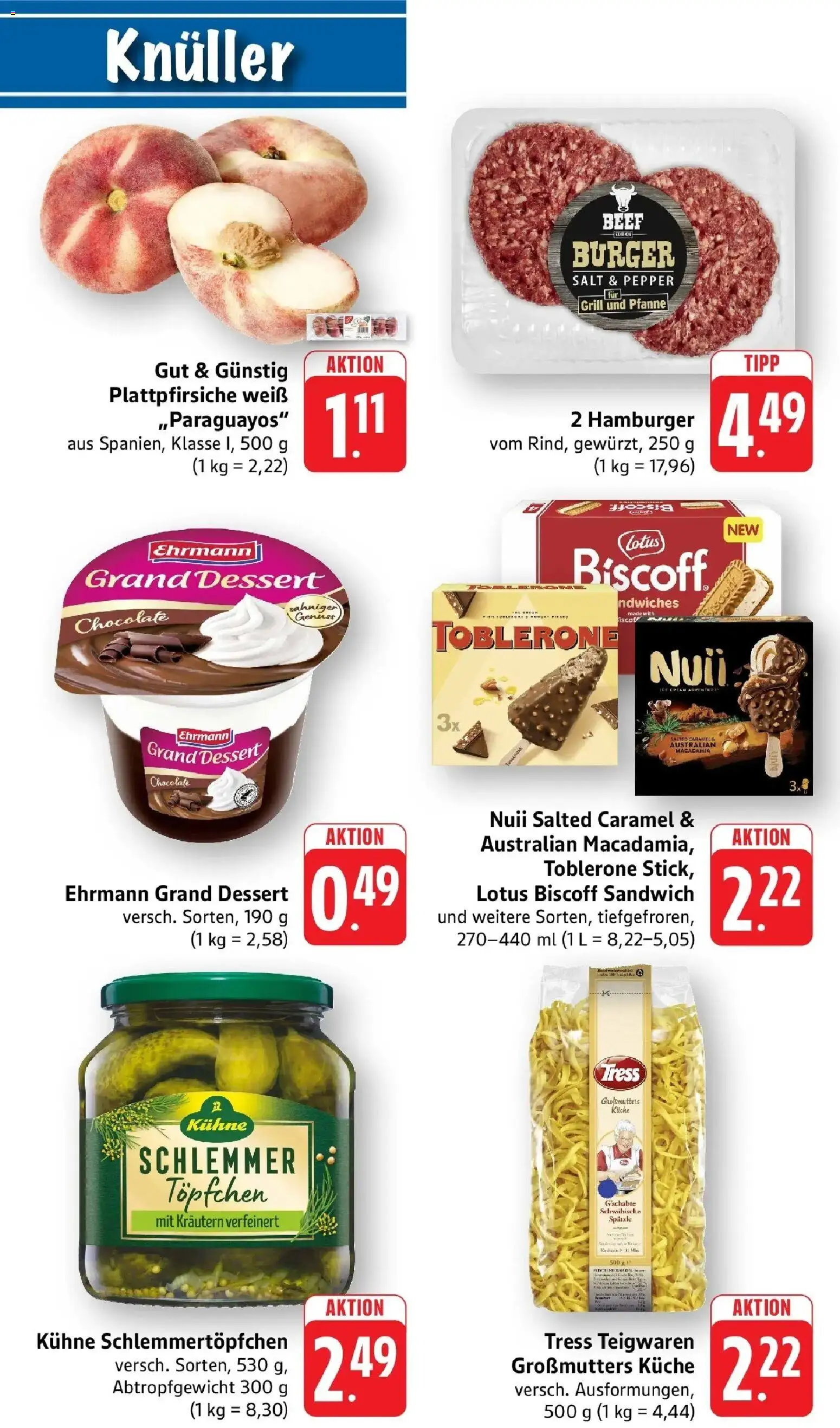 nah & gut Prospekt Birkendorf – gültig ab 29.06.2026 | Seite: 10 | Produkte: Grill, Ehrmann grand dessert, Küche, Burger