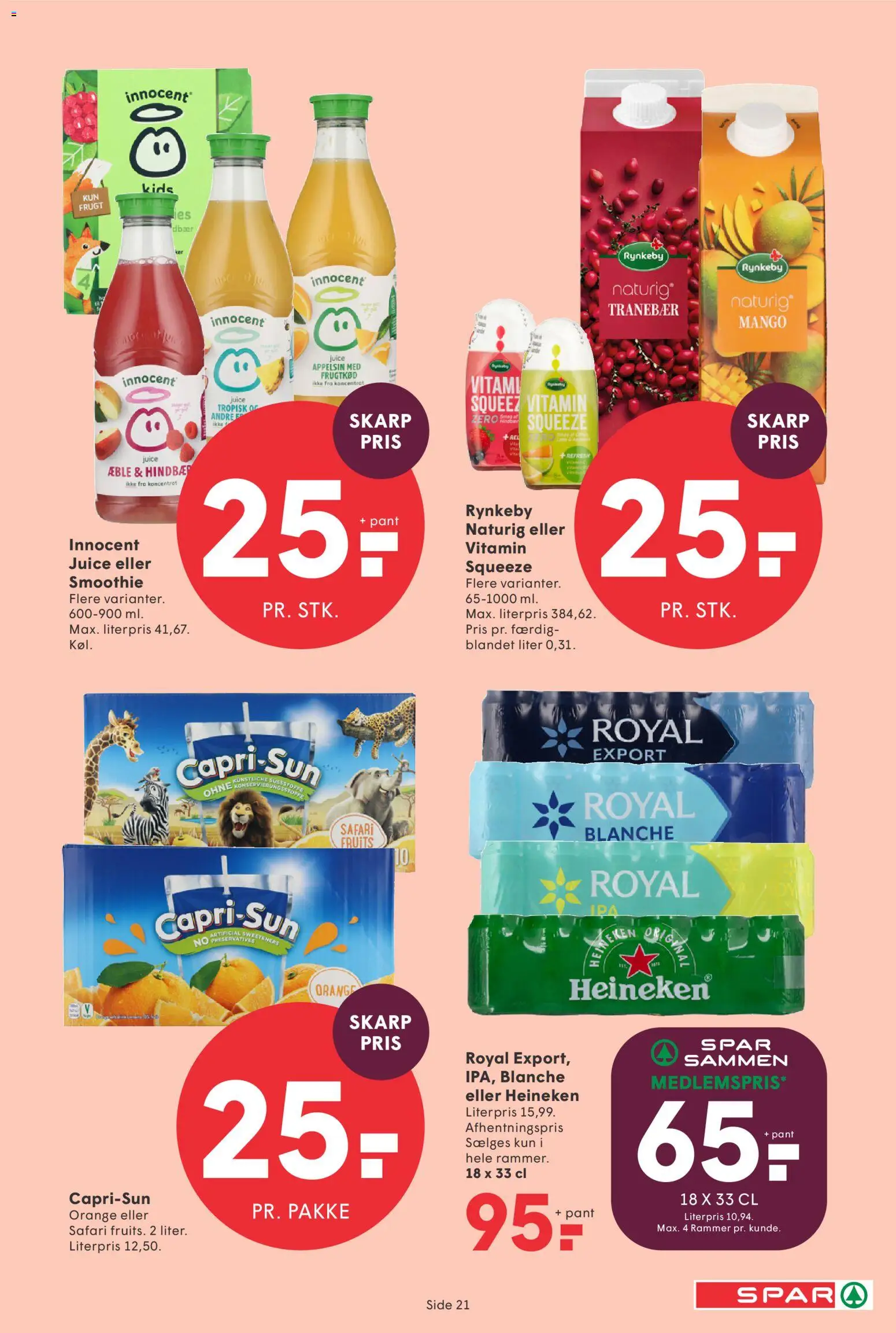 Spar tilbudsavis – gyldig fra 18/09/2026 | Side: 22 | Produkter: Rammer, Mango, Juice, Smoothie