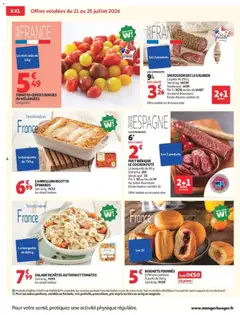 Auchan - Prévisualisation de Auchan Promos XXL, rentrée valide à partir de 21/07/2026 | Page: 4 | Produits: Saucisson, Thon, Tomates, Ricotta