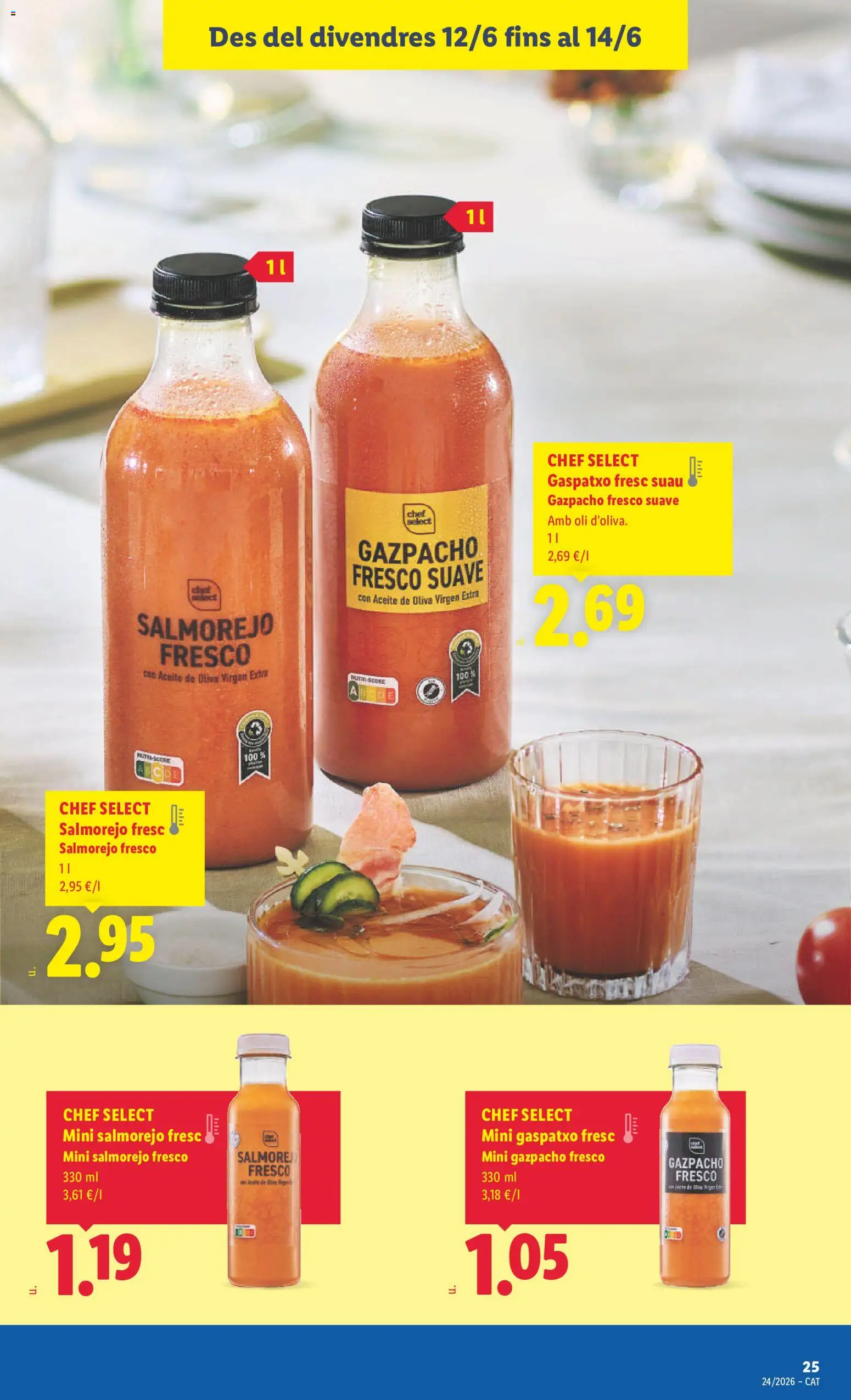 Lidl folleto │ válido desde el 08.06.2026 | Página: 43 | Productos: Aceite, Aceite de oliva, Aceite de oliva virgen extra, Gazpacho