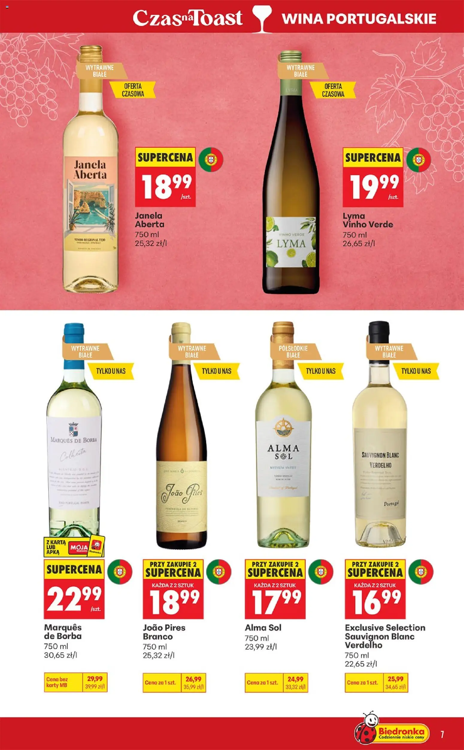 Biedronka Polsko leták - Czas na toast od 07.09.2026 | Strana: 7 | Produkty: Karty