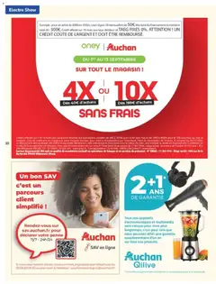 Auchan - Prévisualisation de Auchan Electroshow valide à partir de 01/09/2026 | Page: 10 | Produits: Téléphone