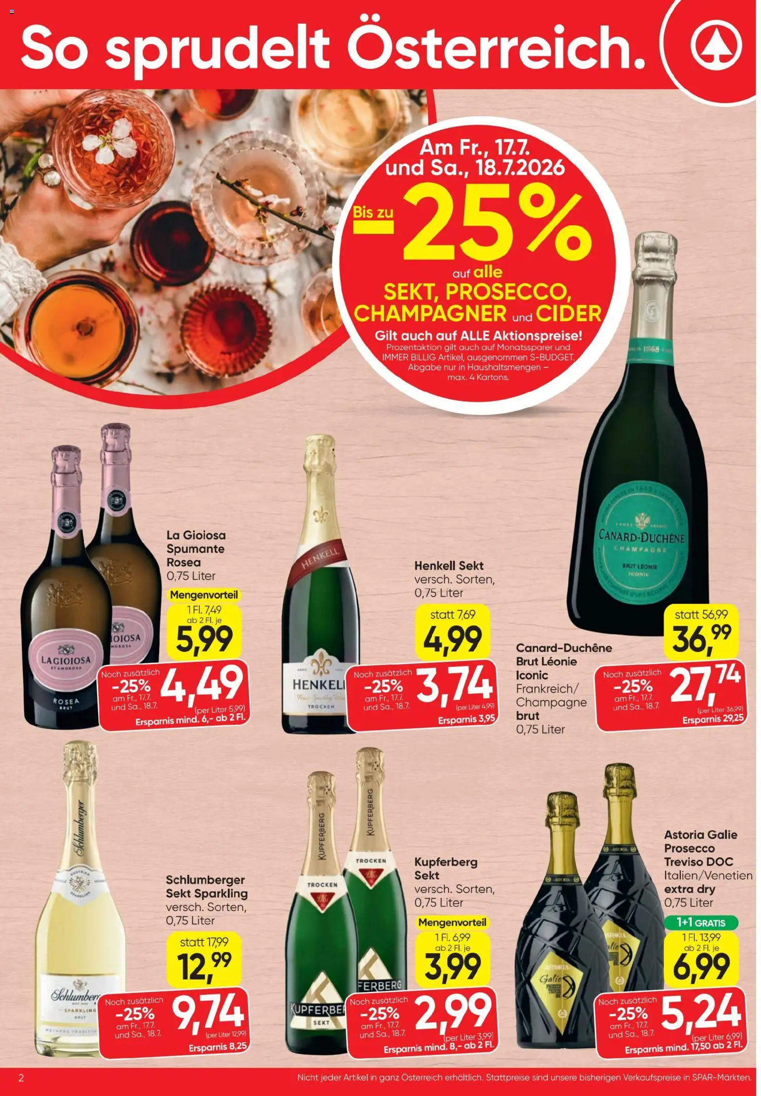 Spar - Flugblatt gültig ab 16.07.2026 | Seite: 2