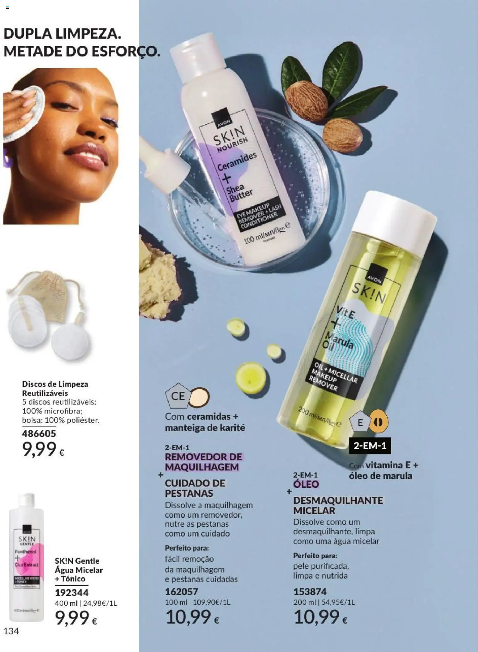 Catálogo Avon Campanha 9 │ válido de 01/09/2026 | Página: 134 | Produtos: Agua, Bolsa, Água micelar, Manteiga