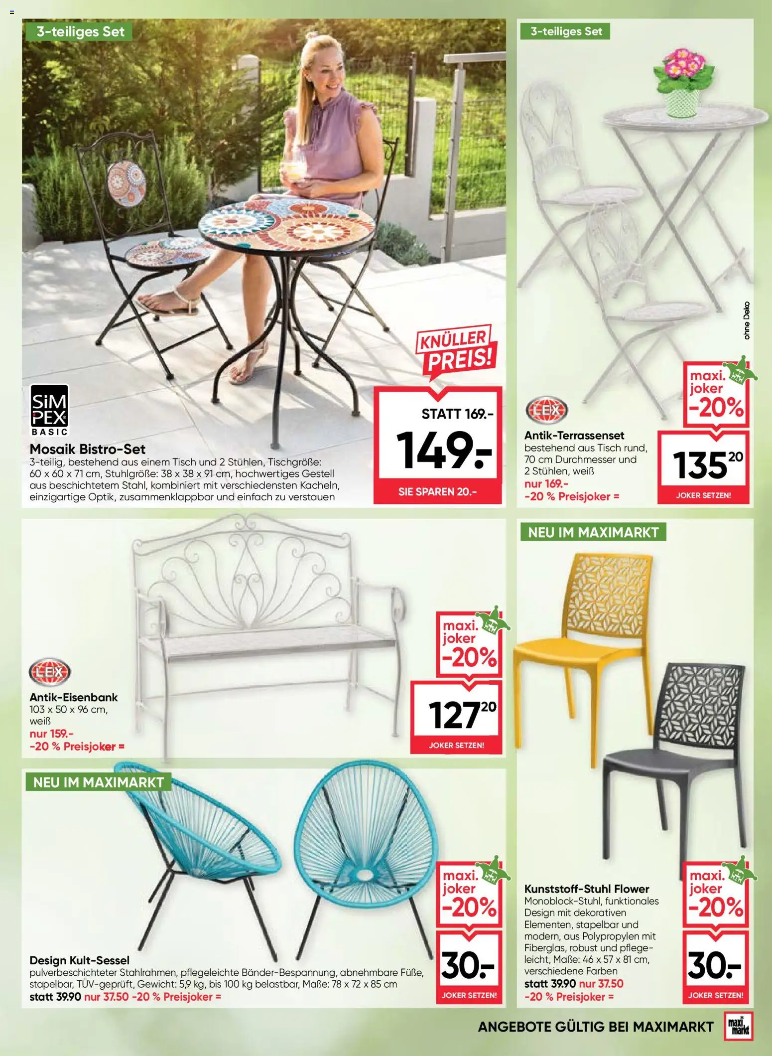Maximarkt Outdoor Träume gültig ab 23.03.2026 | Seite: 3 | Produkte: Gewicht, Tisch