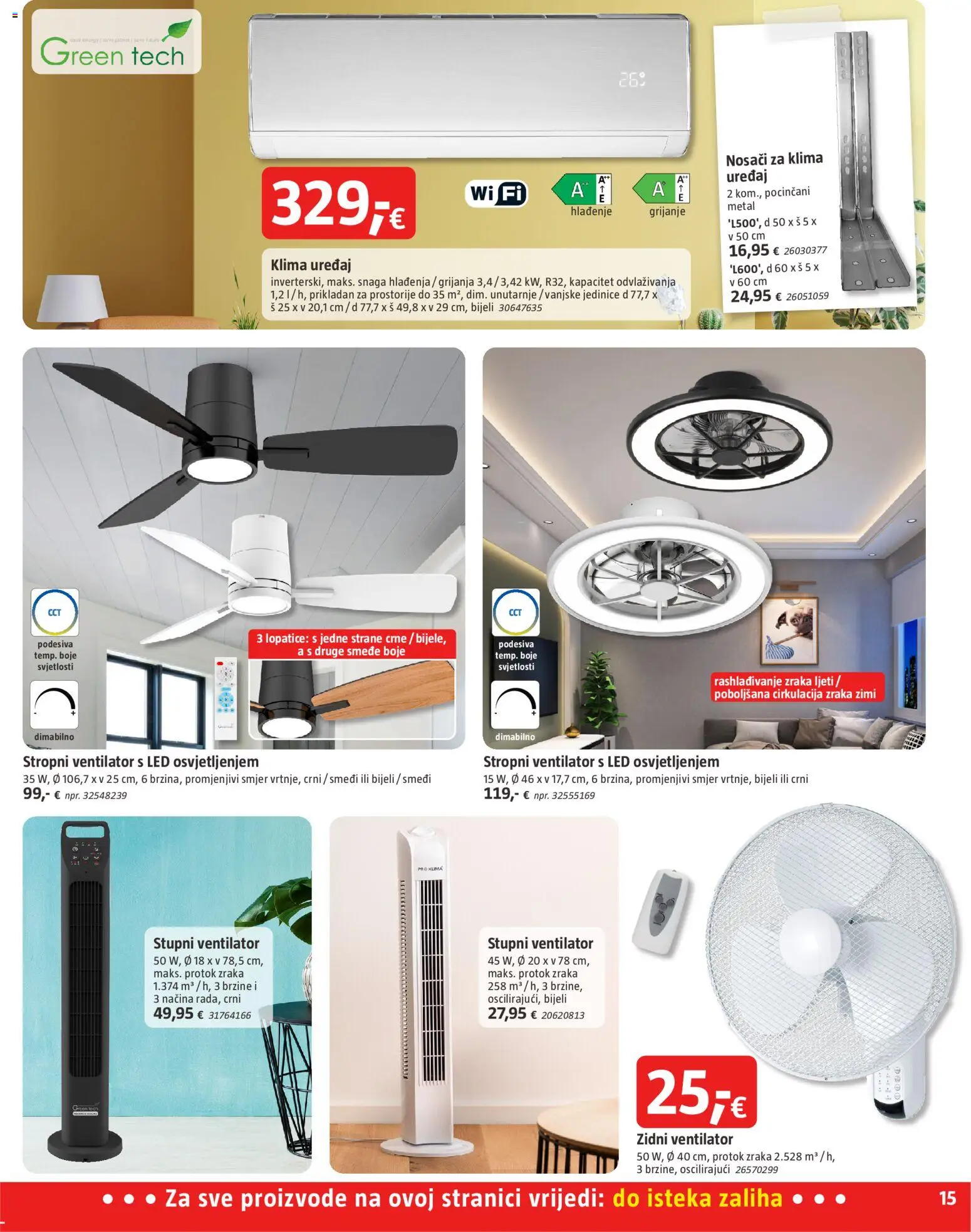 Bauhaus katalog | vrijedi od 20.05.2026 | Stranica: 15 | Proizvodi: Ventilator, Klima uređaj, Klima, Stropni ventilator