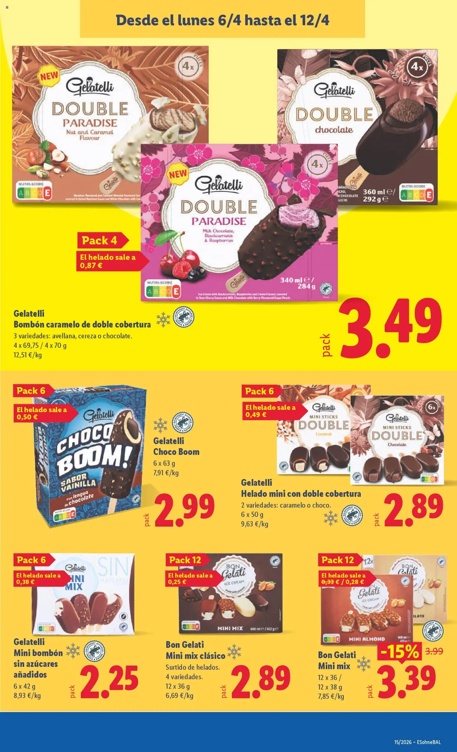 Lidl folleto │ válido desde el 06.04.2026 | Página: 19 | Productos: Leche, Chocolate, Helado