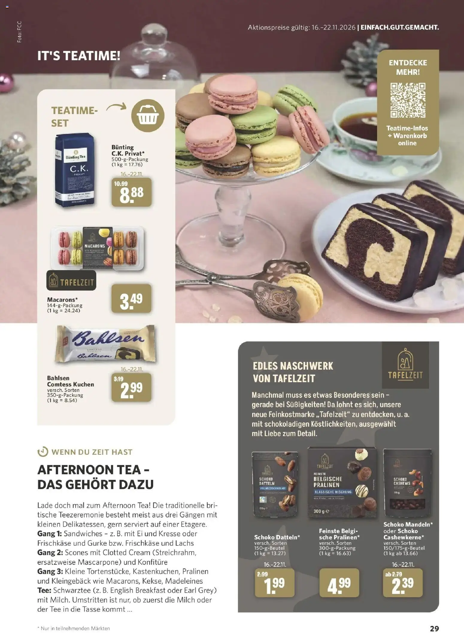 Combi Aktueller Prospekt (ab 26.10.2026) zum Blättern | Seite: 29 | Produkte: Lachs, Madeleines, Süßigkeiten, Frischkase