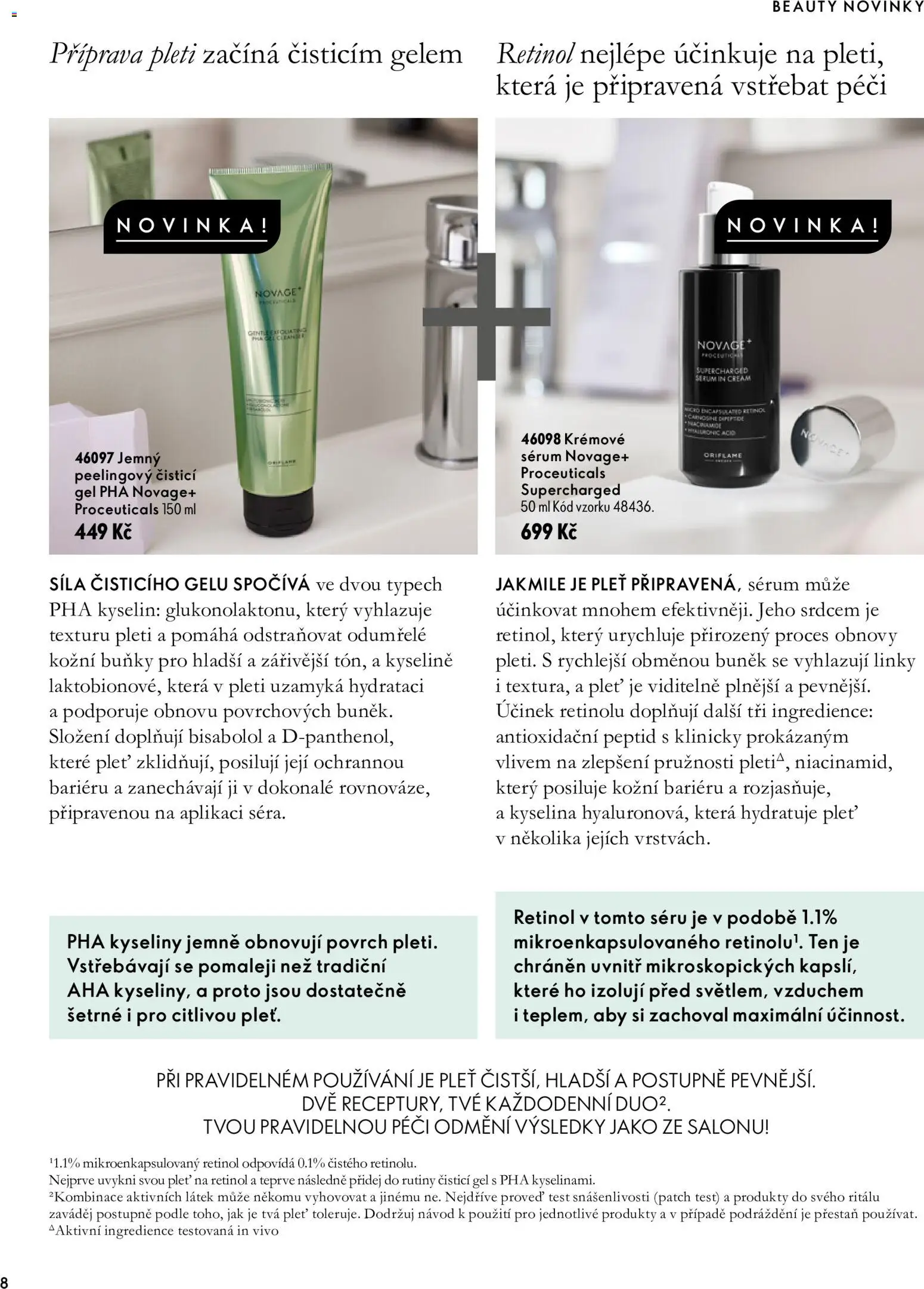 Oriflame katalog Novage+ Proceuticals od 30.09.2026 | Strana: 8 | Produkty: Test, Sérum