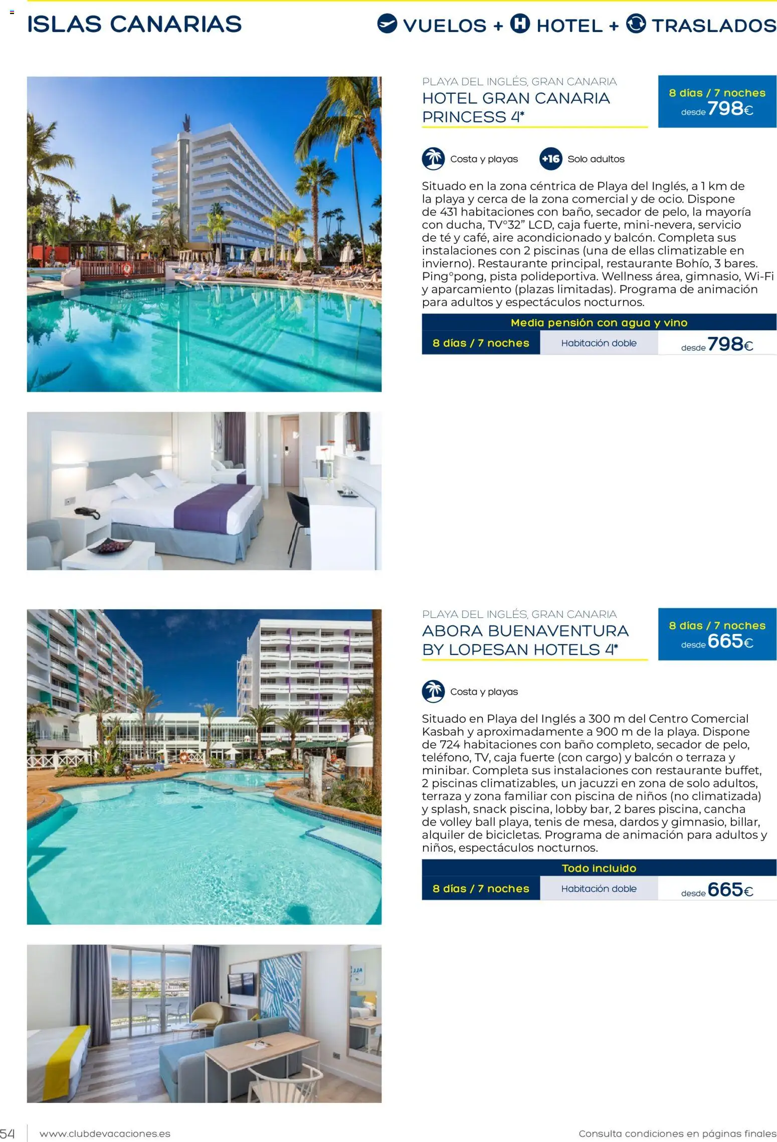 Viajes El Corte Inglés Club de Vacaciones │ válido desde el 01.02.2026 | Página: 54 | Productos: Vino, Aire acondicionado, Caja, Baño