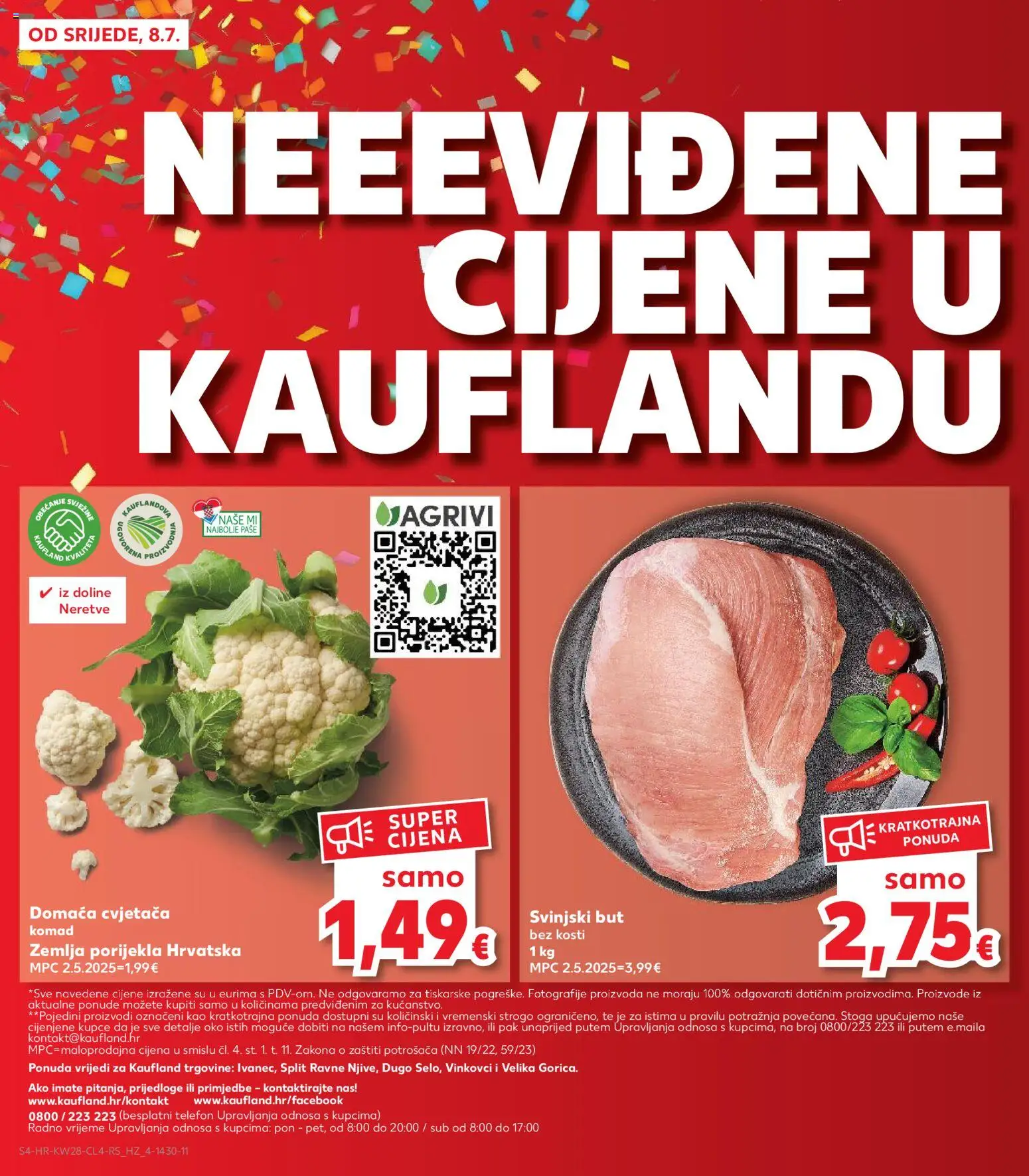 Kaufland katalog | vrijedi od 08.07.2026 | Stranica: 4 | Proizvodi: Svinjski but, Telefon